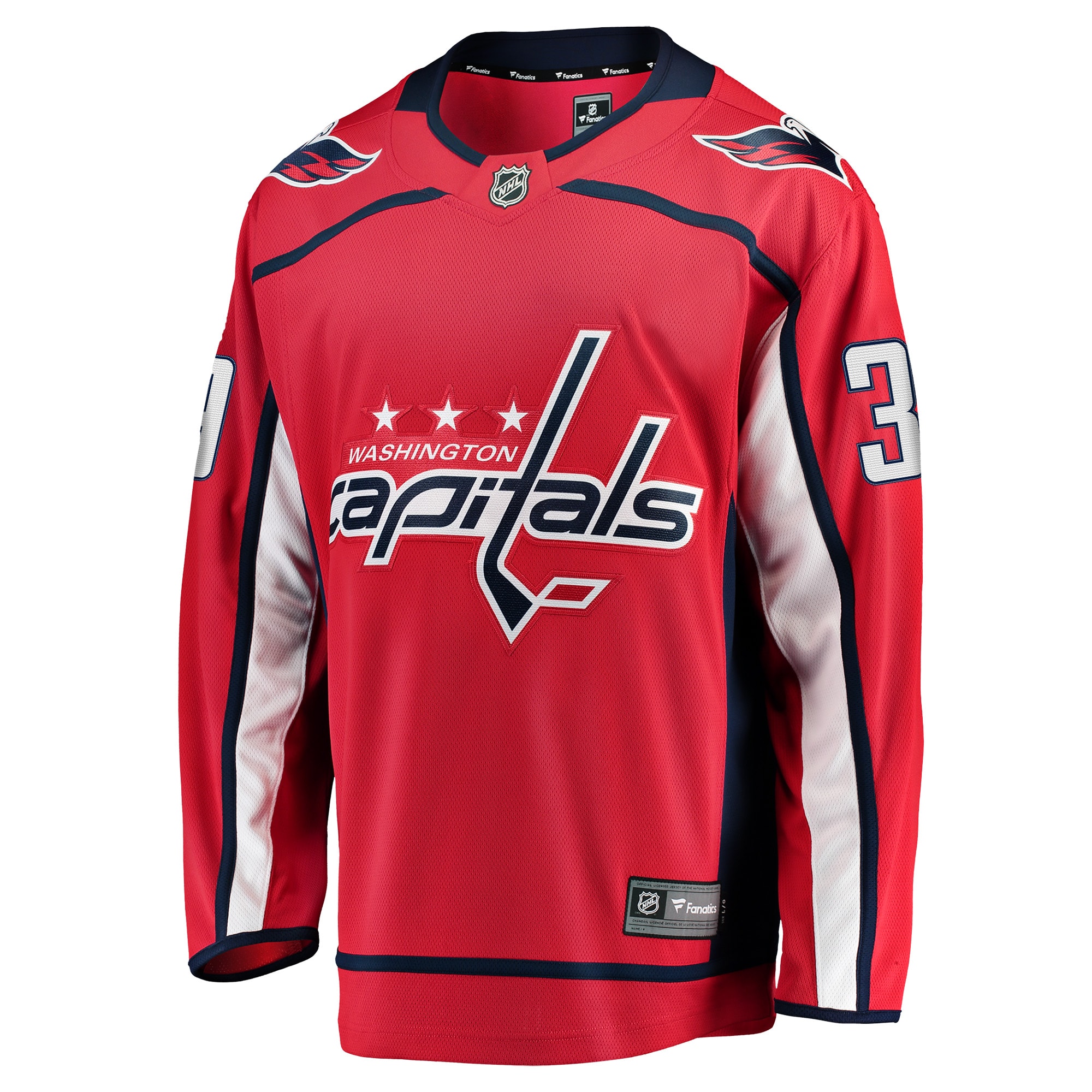 Alternative view of Men's Washington Capitals Anthony Mantha Red Home Breakaway Hockey Jersey - JS590 