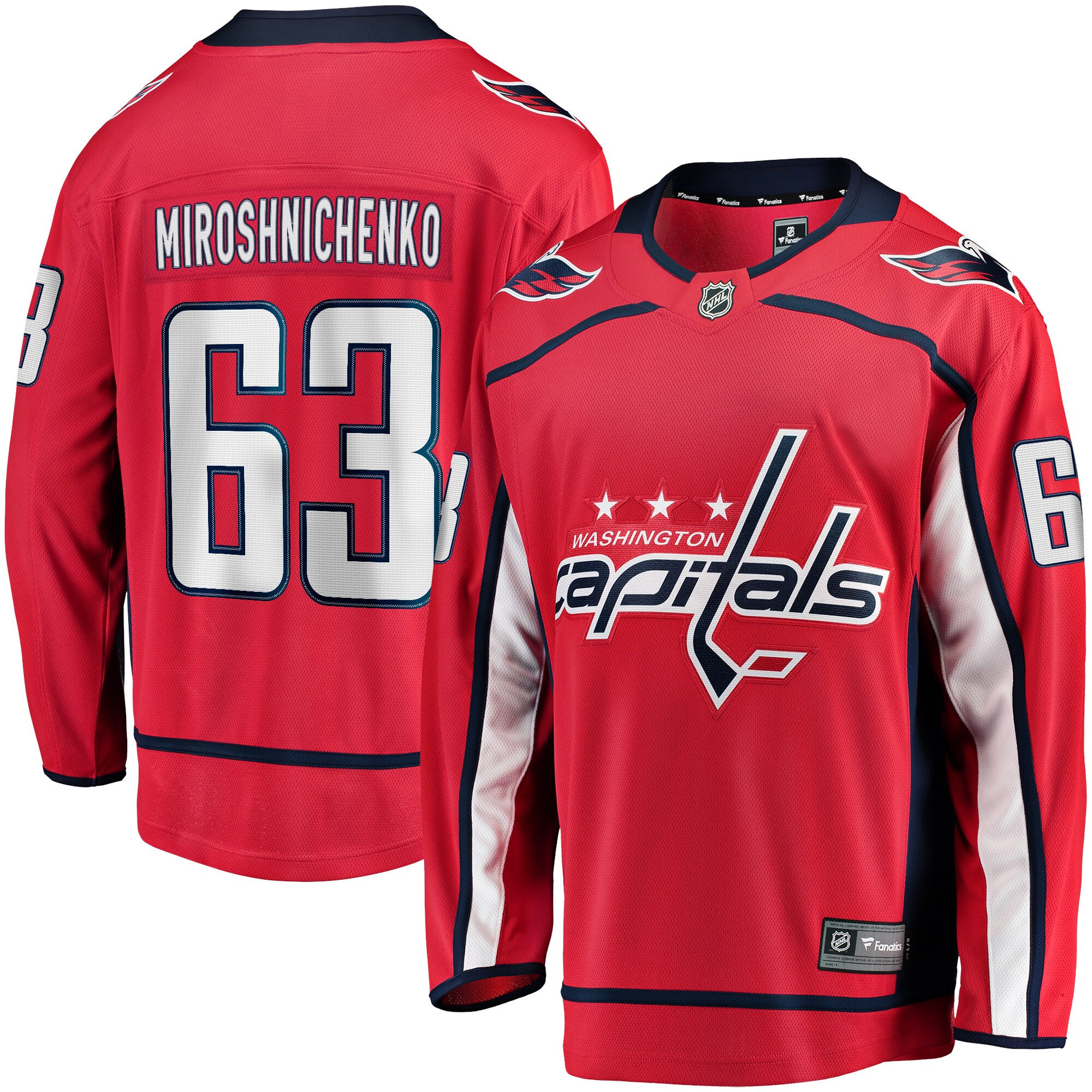 Men's Washington Capitals Ivan Miroshnichenko Red Home Premier Breakaway Player Hockey Jersey - JS234 
