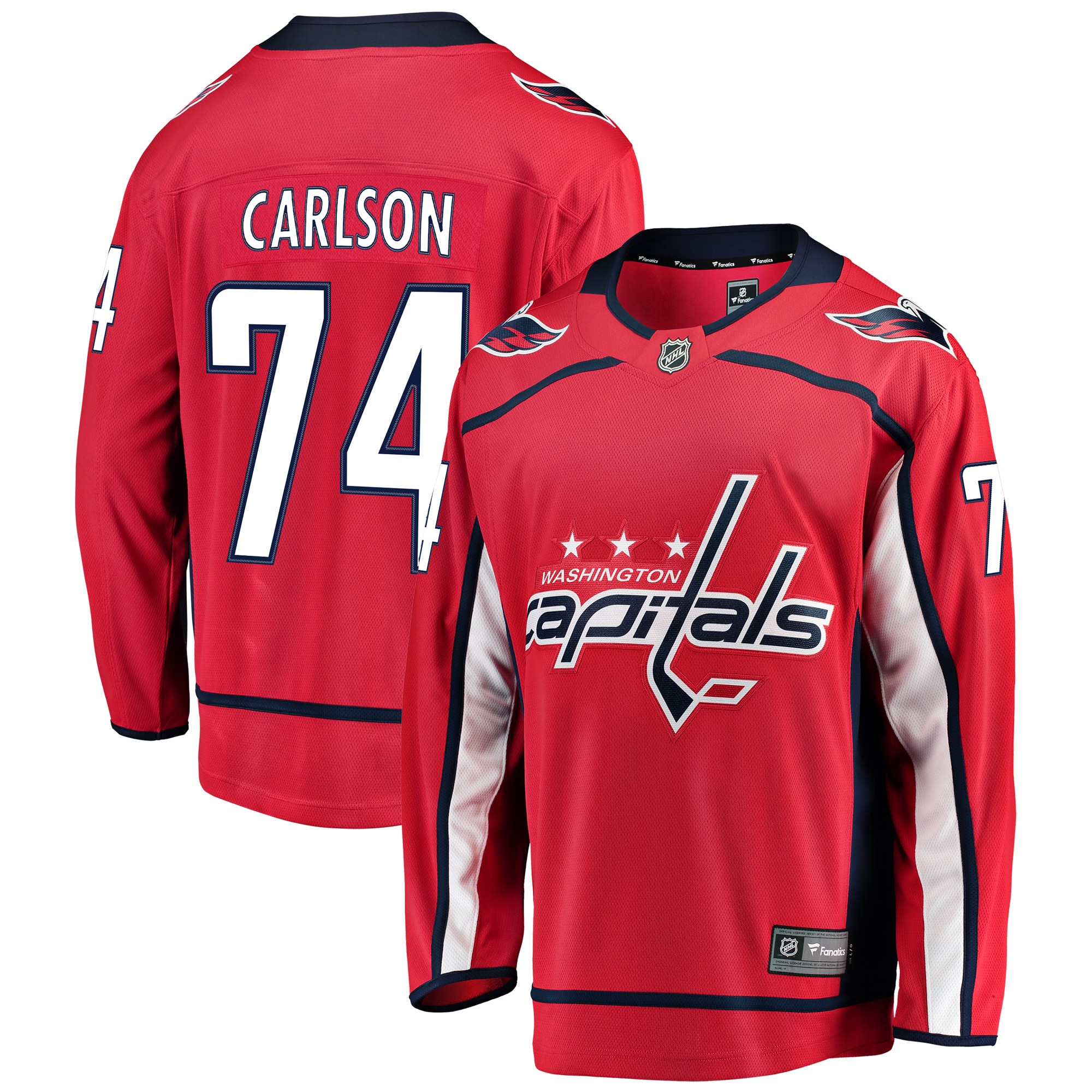 Men's Washington Capitals John Carlson Red Home Breakaway Player Hockey Jersey - JS836 