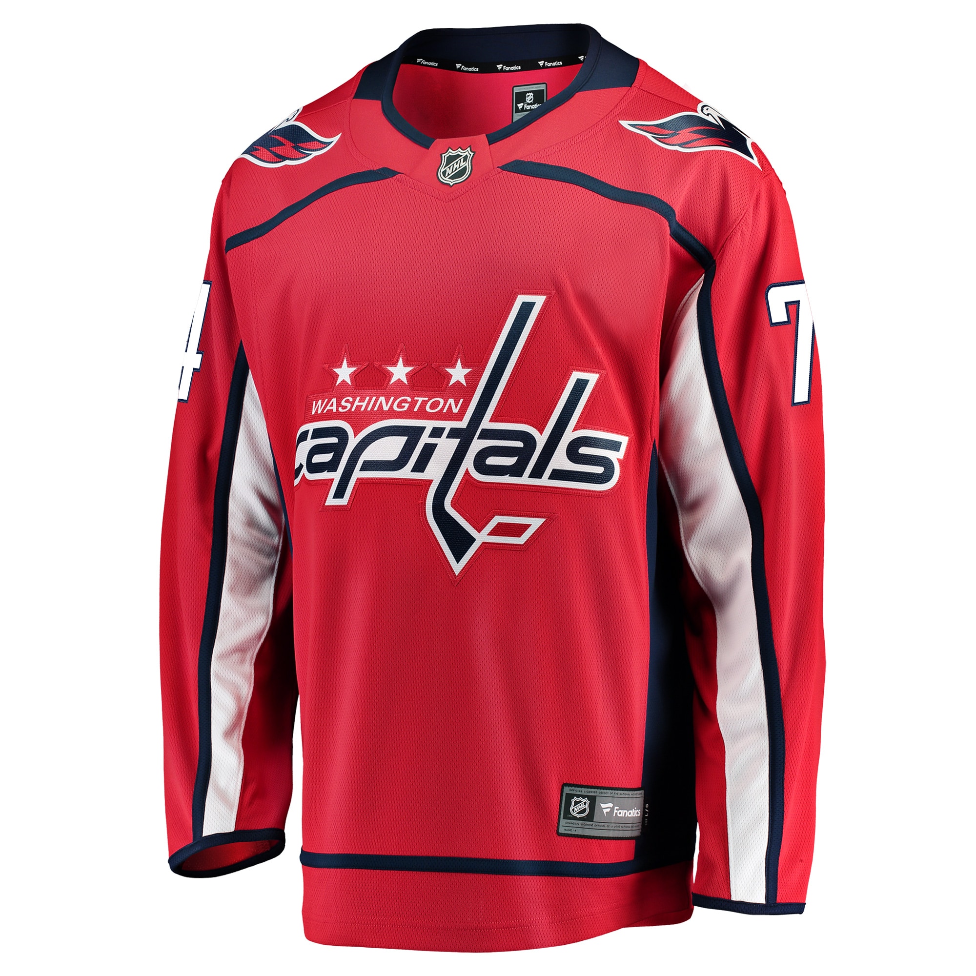 Alternative view of Men's Washington Capitals John Carlson Red Home Breakaway Player Hockey Jersey - JS836 