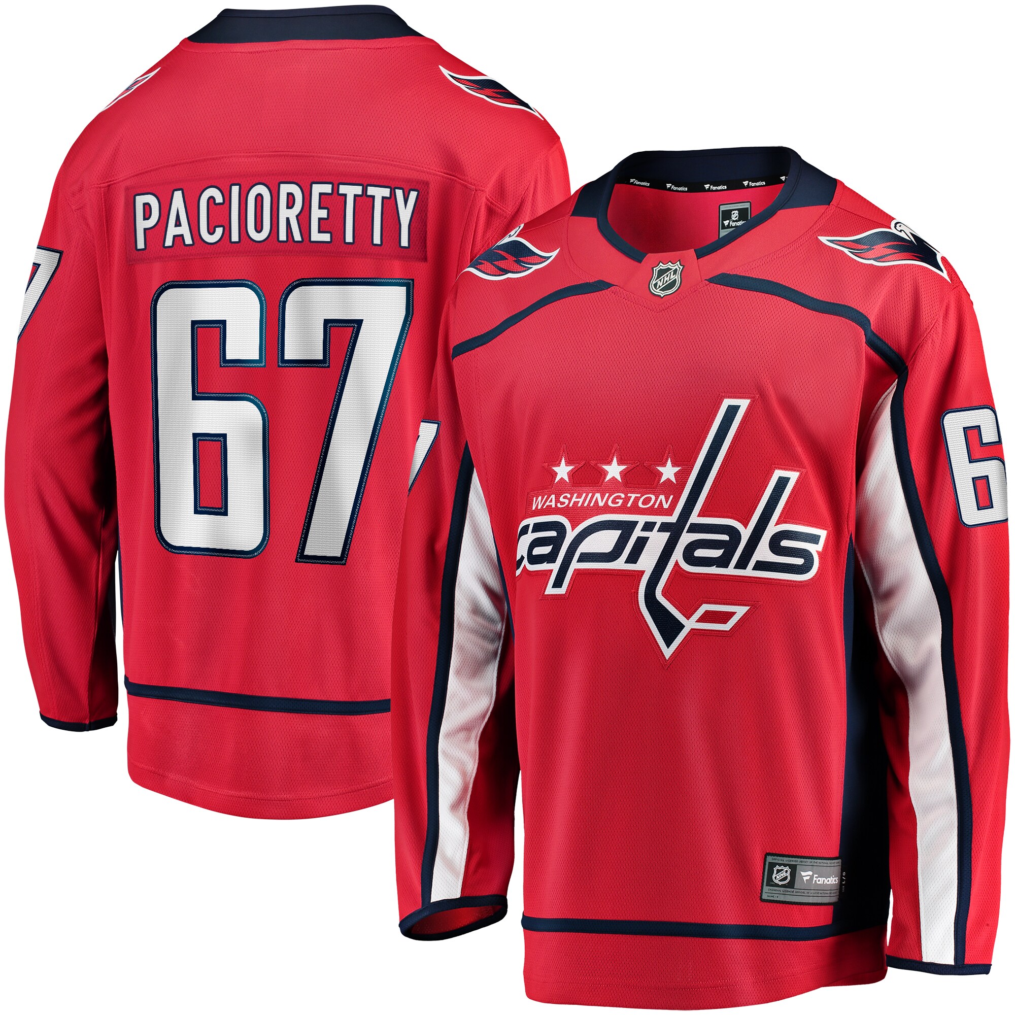 Men's Washington Capitals Max Pacioretty Red Home Breakaway Player Hockey Jersey - JS720 