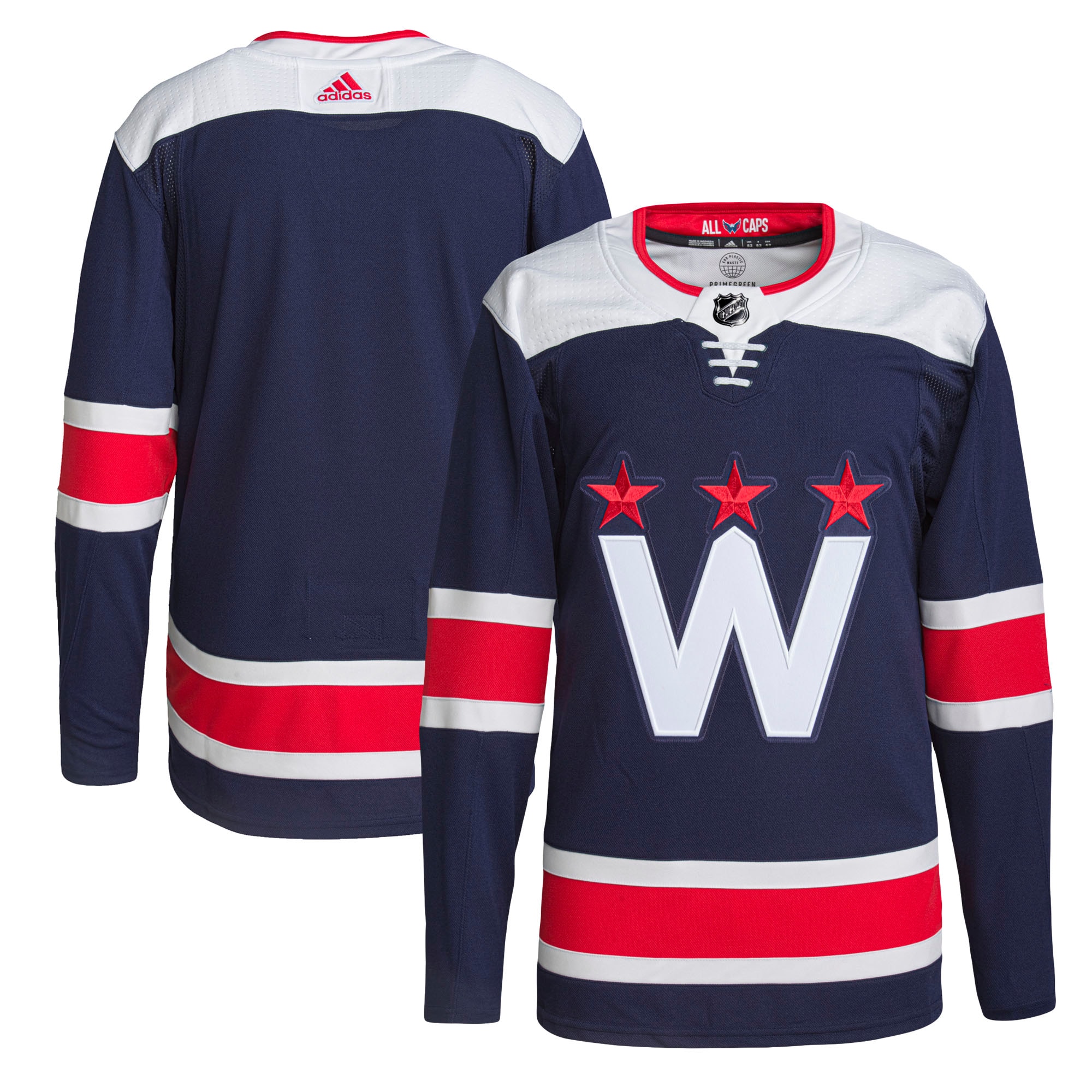 Men's Washington Capitals Navy Alternate Hockey Jersey - JS818 