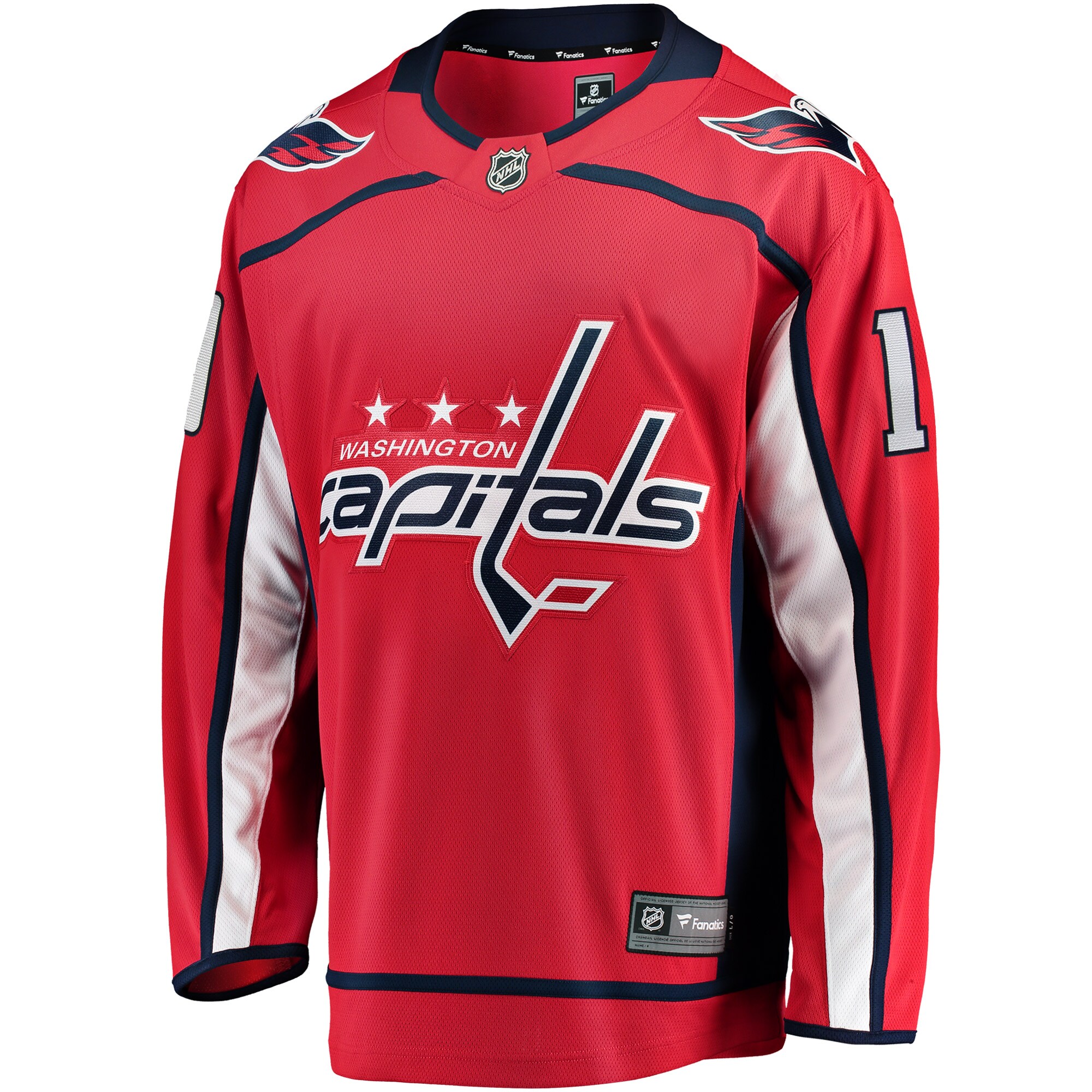 Alternative view of Men's Washington Capitals Nicklas Backstrom Red Breakaway Player Hockey Jersey - JS776 