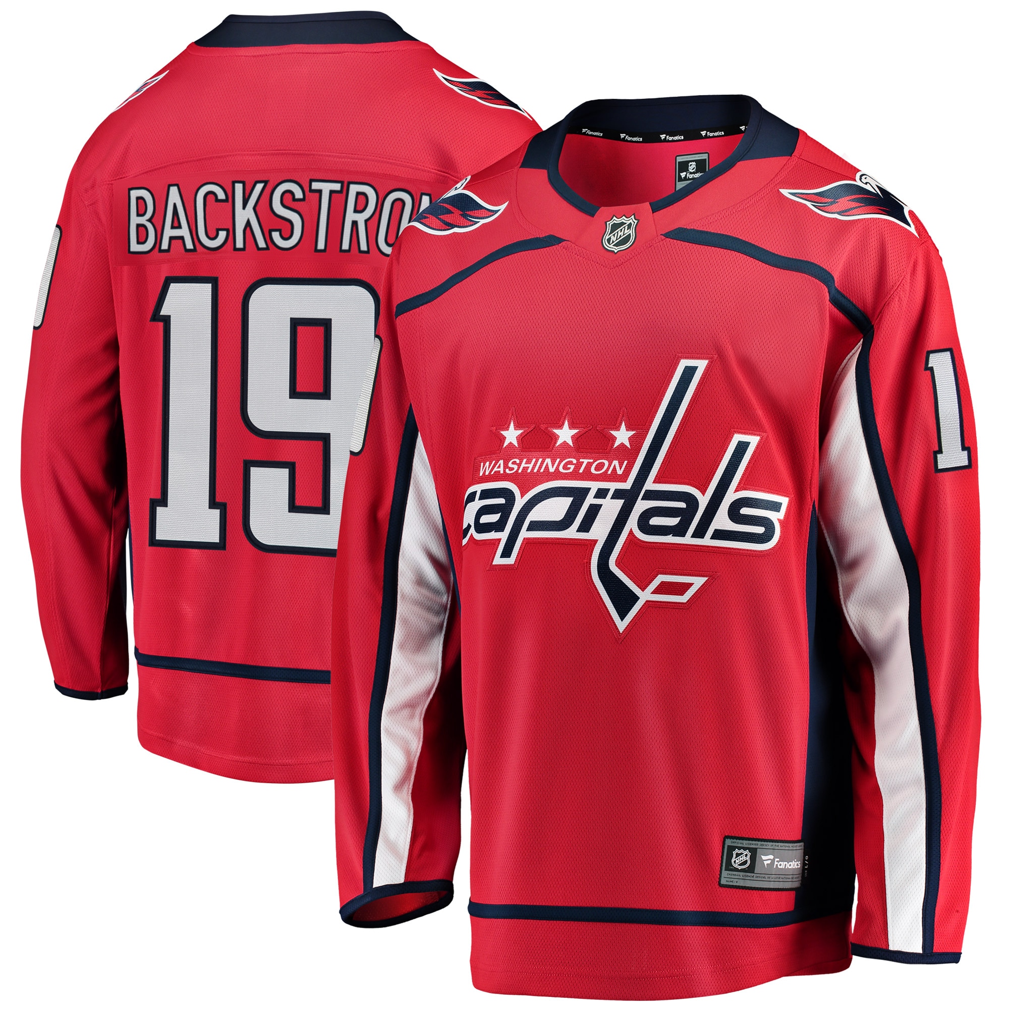 Men's Washington Capitals Nicklas Backstrom Red Breakaway Player Hockey Jersey - JS776 