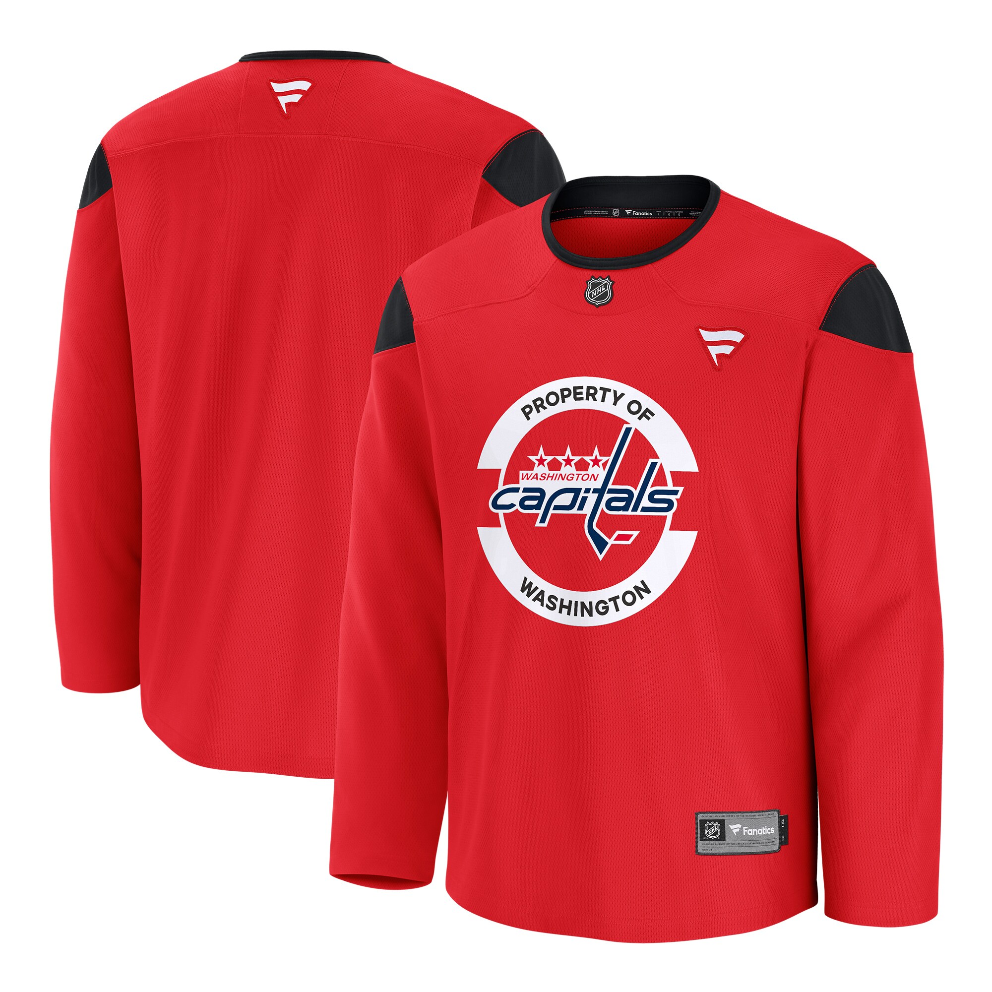 Men's Washington Capitals Red Home Practice Hockey Jersey - JS910 