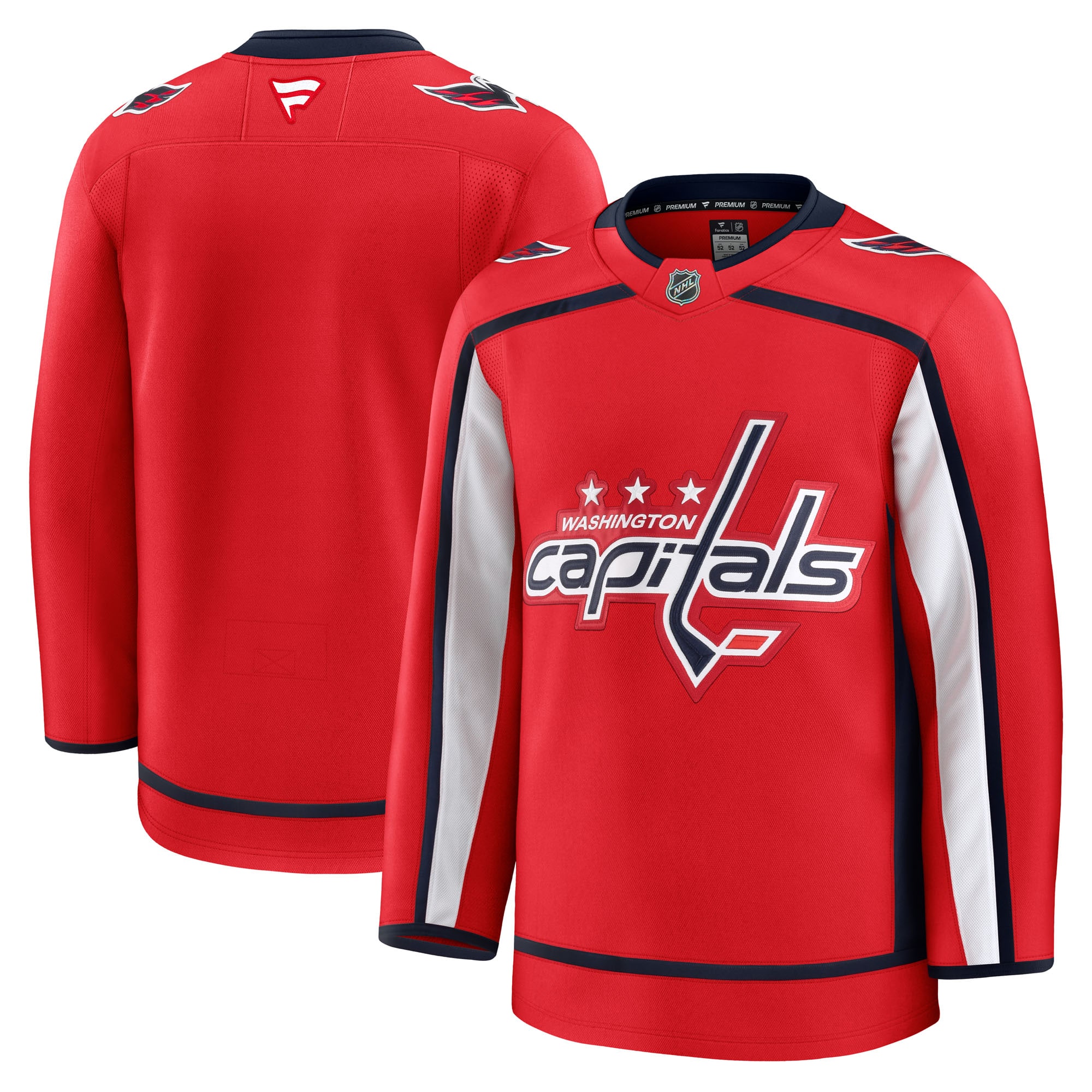 Men's Washington Capitals Red Home Premium Hockey Jersey - JS157 