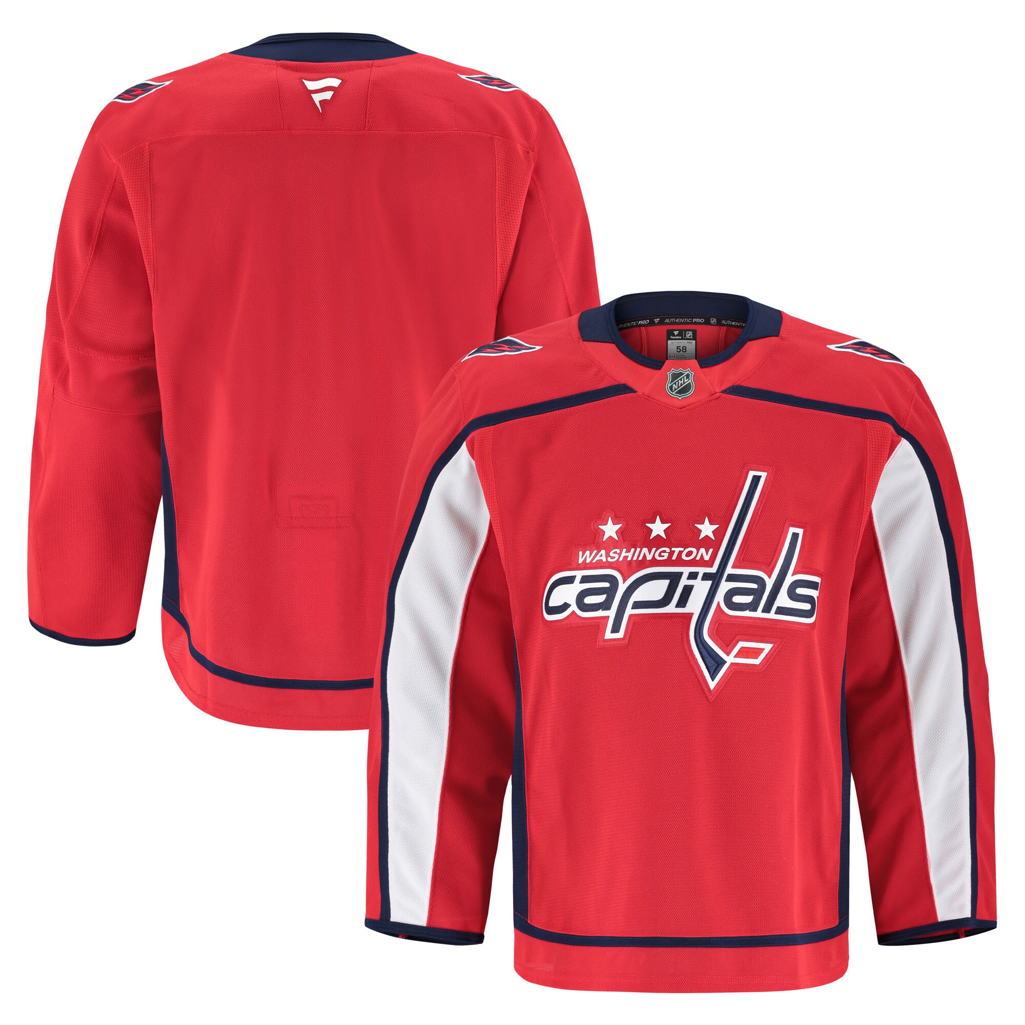 Men's Washington Capitals Red Home Pro Hockey Jersey - JS525 