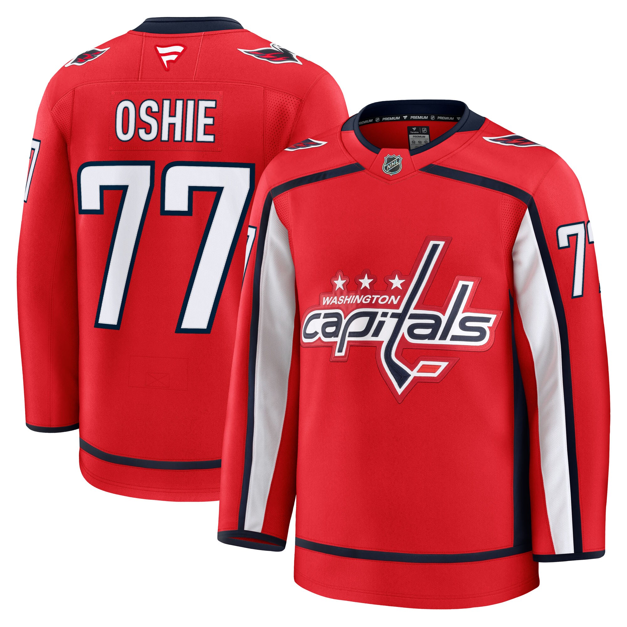 Men's Washington Capitals TJ Oshie Red Home Premium Hockey Jersey - JS990 