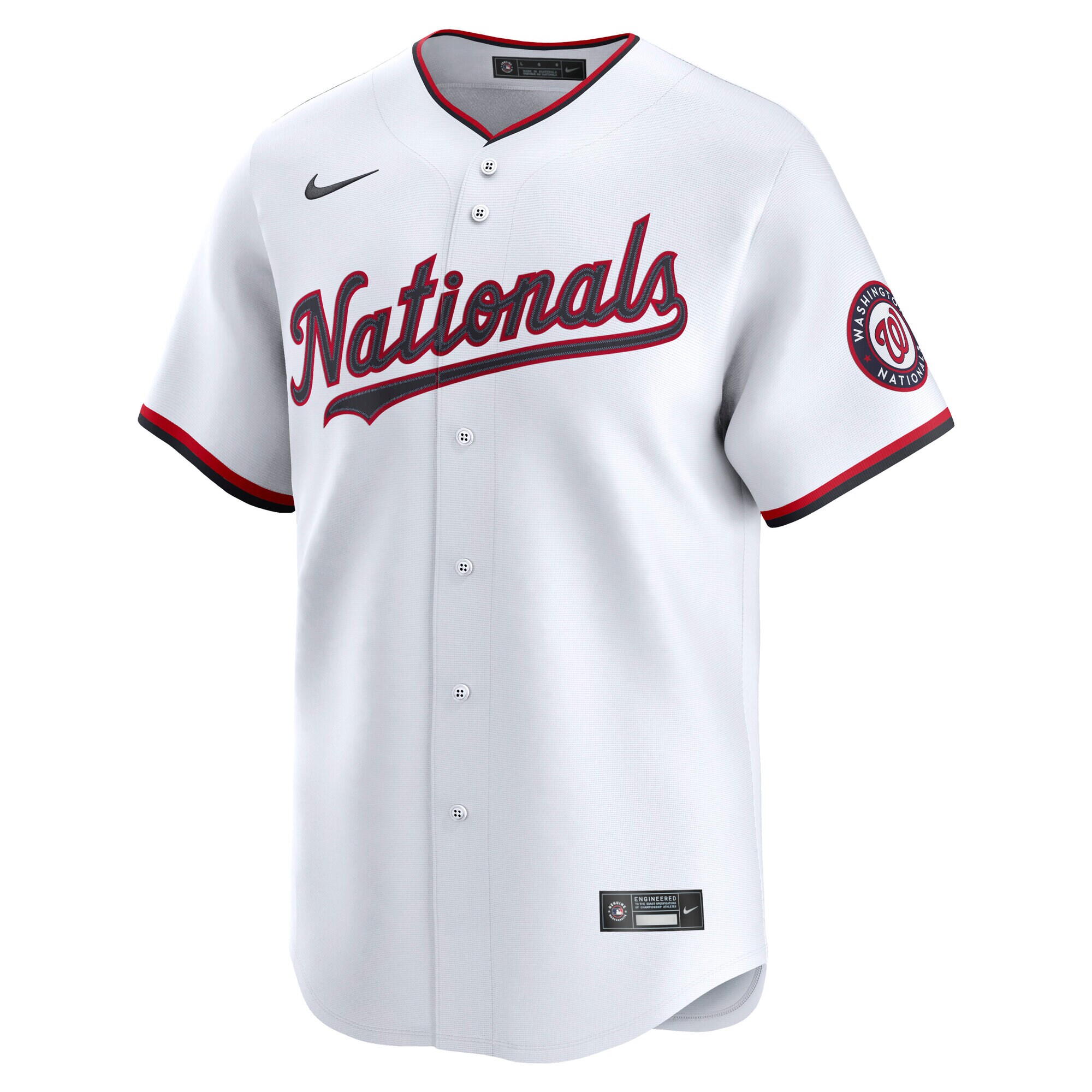 Alternative view of Men's Washington Nationals Dylan Crews White Alternate Limited Player Baseball Jersey - JS765 