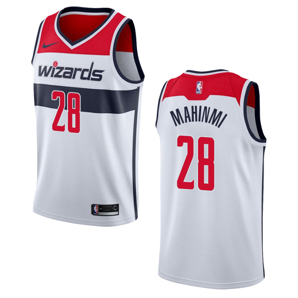 Men's Washington Wizards #28 Ian Mahinmi Association Swingman Basketball Jersey - White