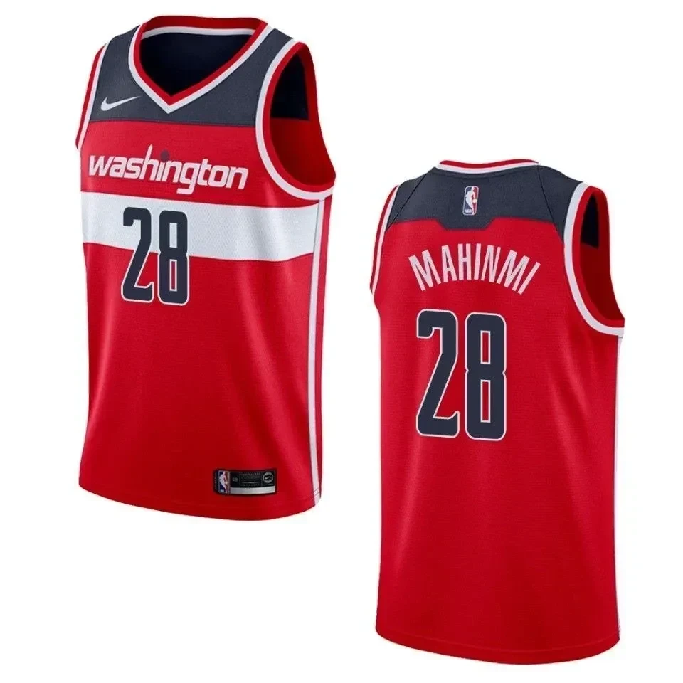 Men's Washington Wizards 28 Ian Mahinmi Icon Swingman Basketball Jersey - Red - JS251 