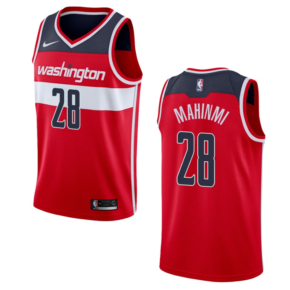Men's Washington Wizards #28 Ian Mahinmi Icon Swingman Basketball Jersey - Red