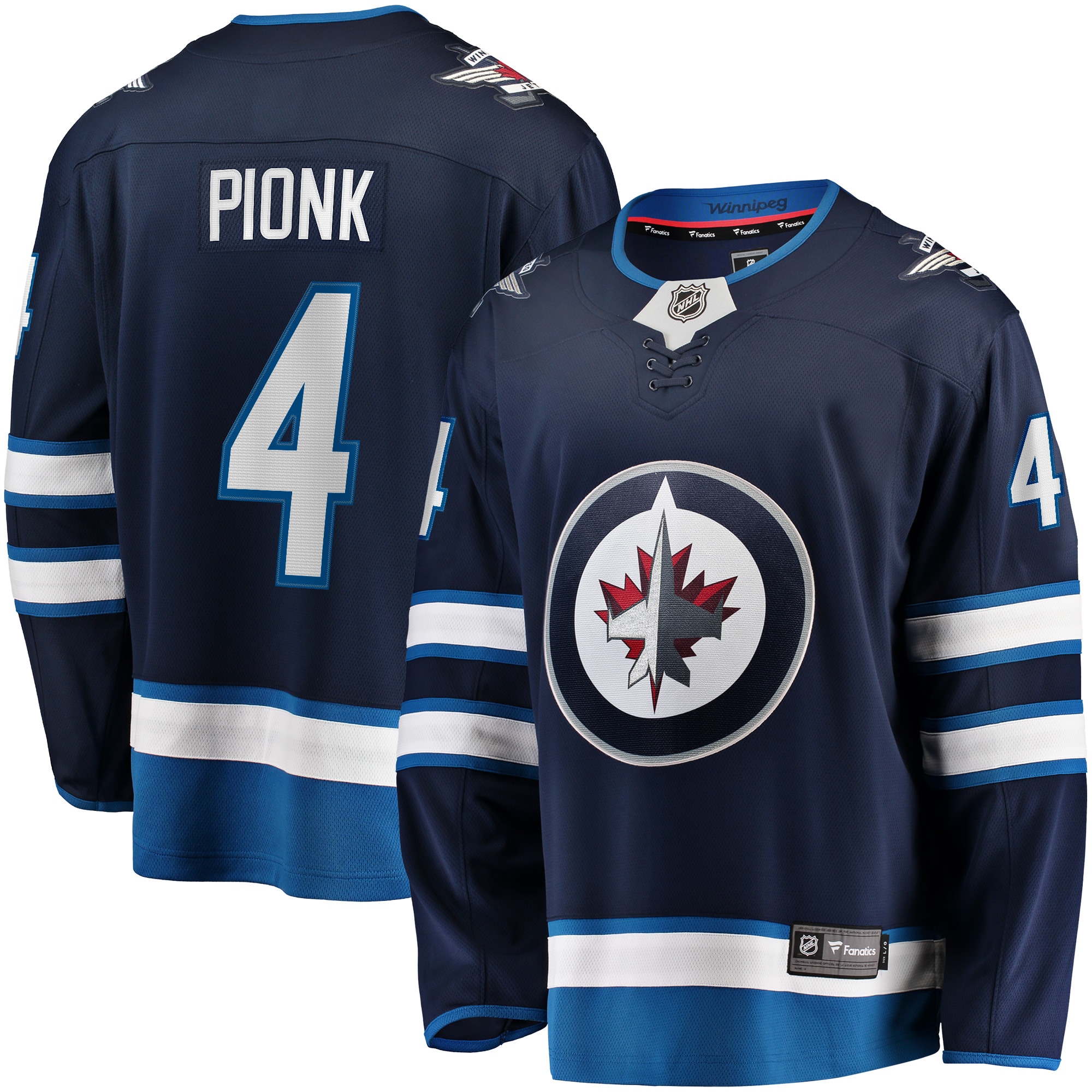 Men's Winnipeg Jets Neal Pionk Navy Home Breakaway Player Hockey Jersey - JS153 