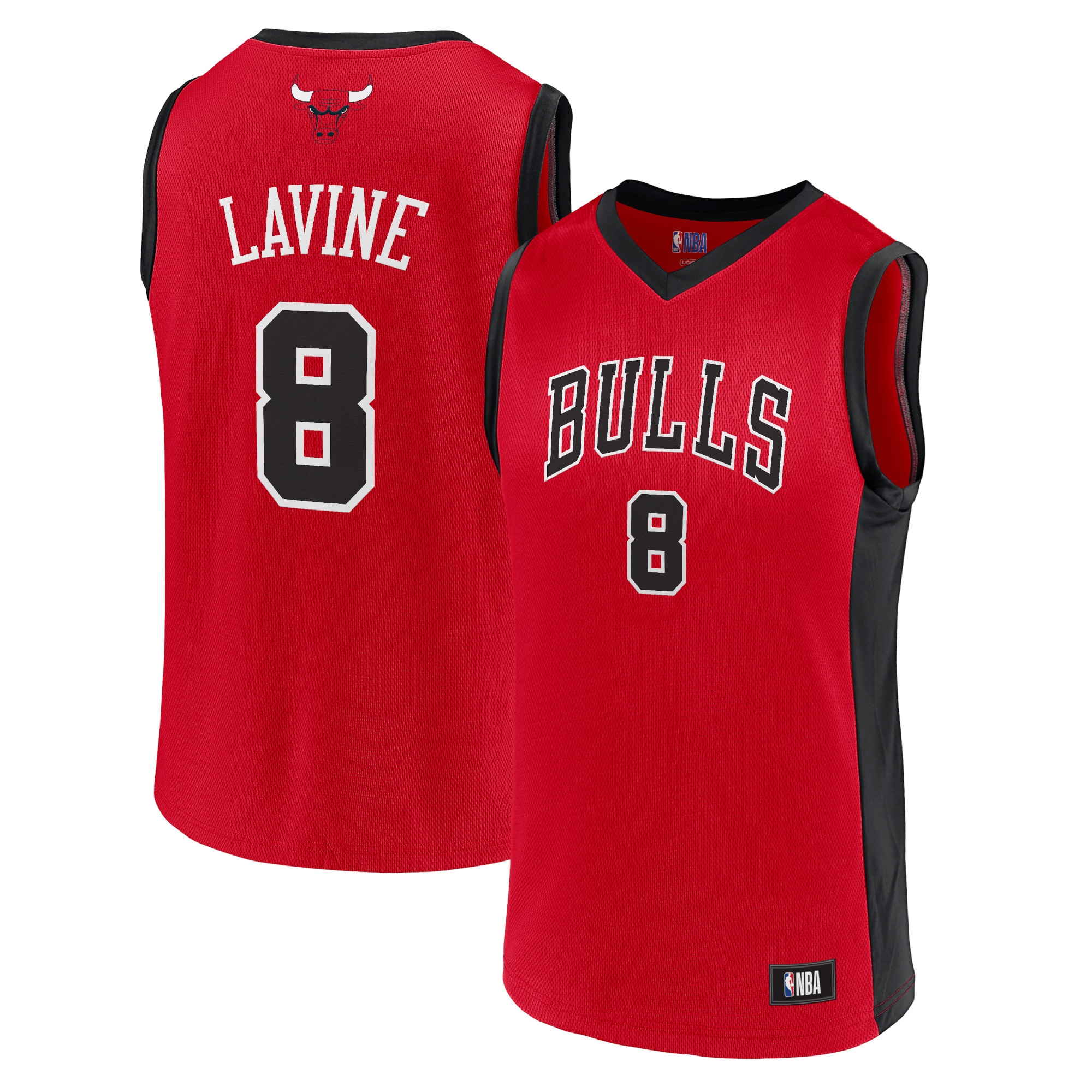 Men's Zach Lavine Red Chicago Bulls Player Basketball Jersey