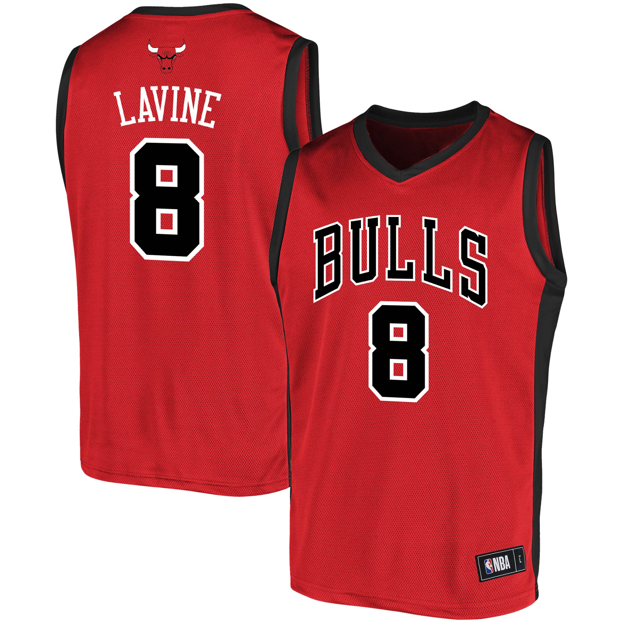 Men's Zach Lavine Red/black Chicago Bulls Replica Basketball Jersey
