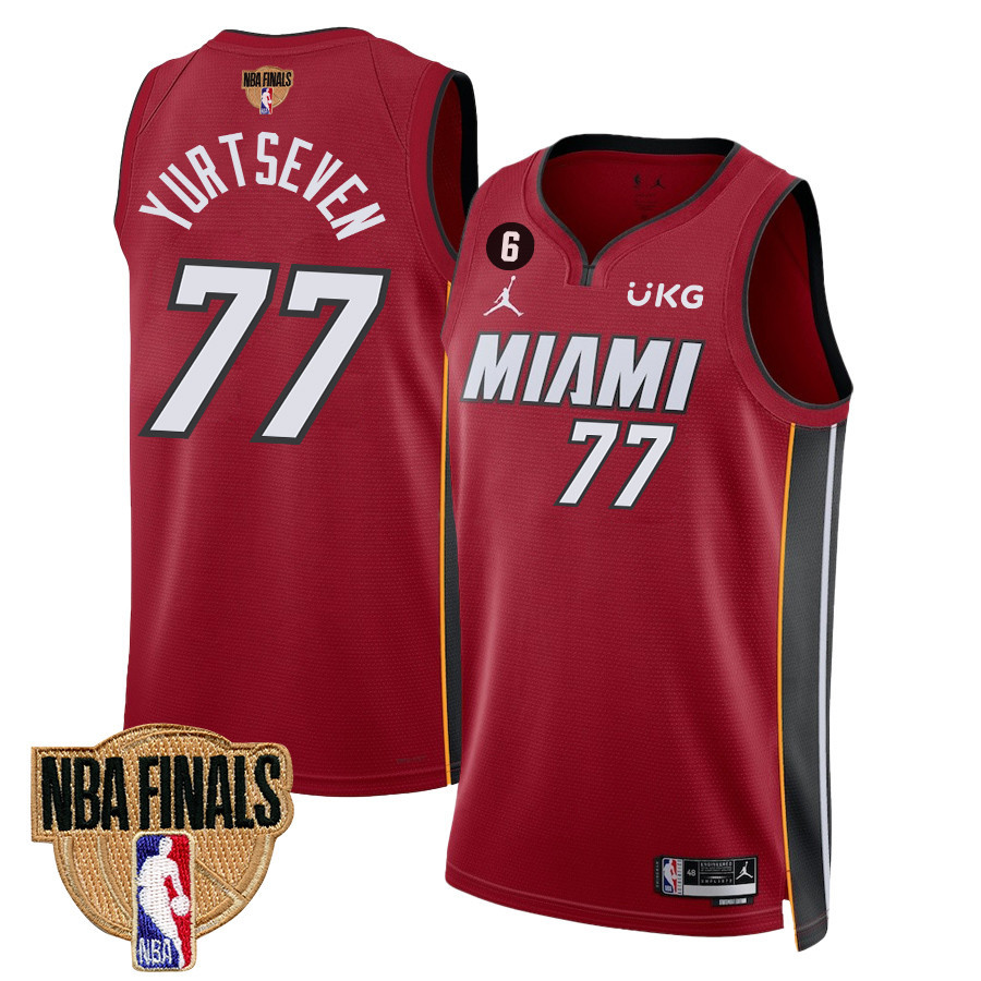 Ömer Yurtseven 77 Miami Heat Final Champions 2023 Swingman Basketball Jersey - Red - JS236 