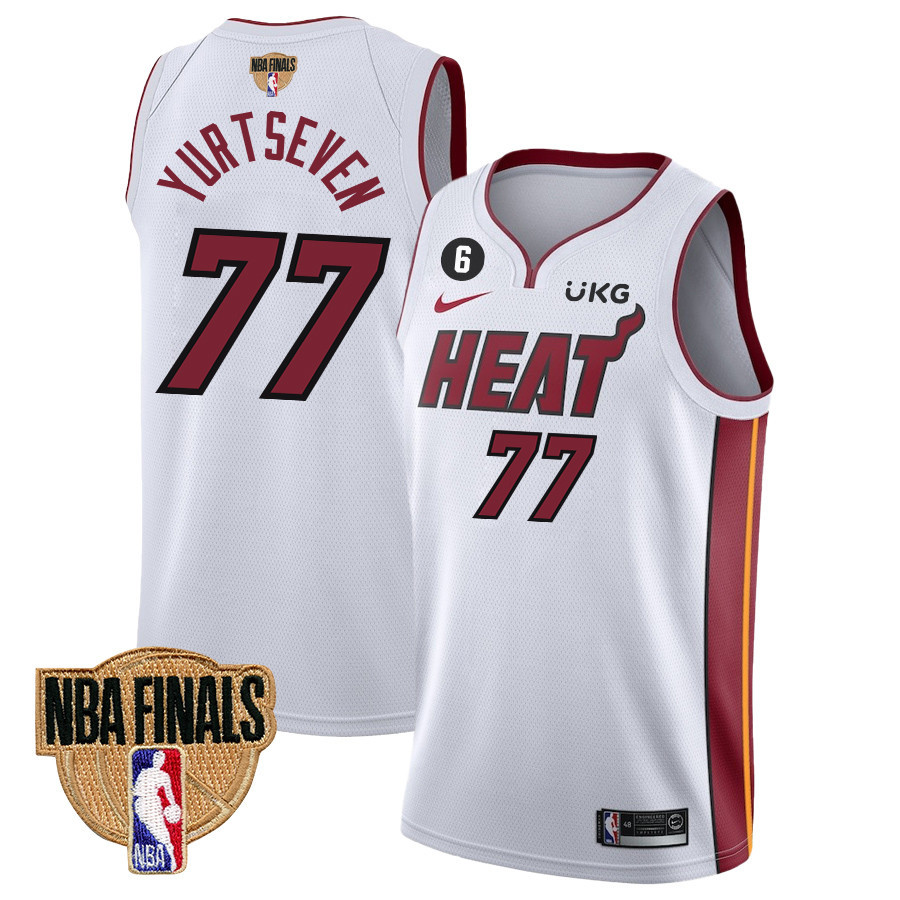 Ömer Yurtseven 77 Miami Heat Final Champions 2023 Swingman Basketball Jersey - White - JS948 