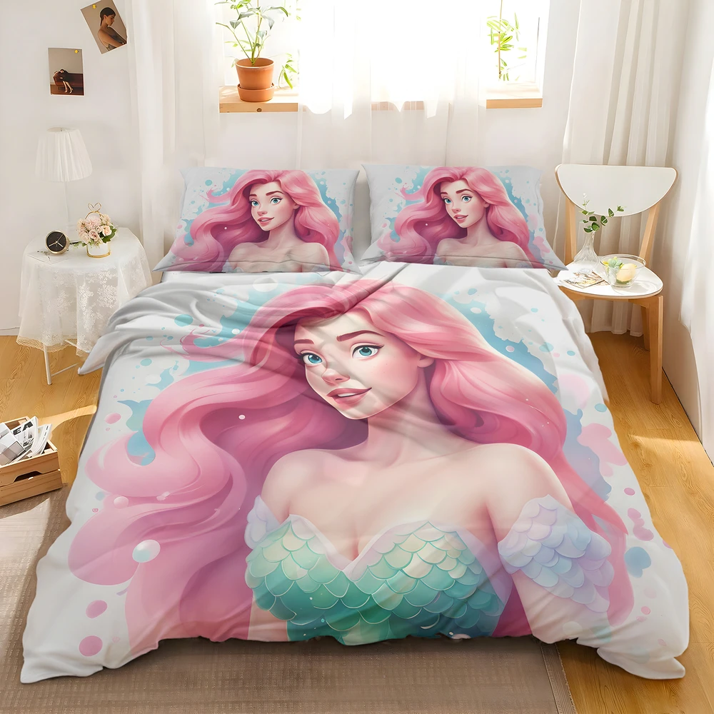 Alternative view of Mermaid Princess Teen Girls Rose Bedding Set - Custom Bedding Set