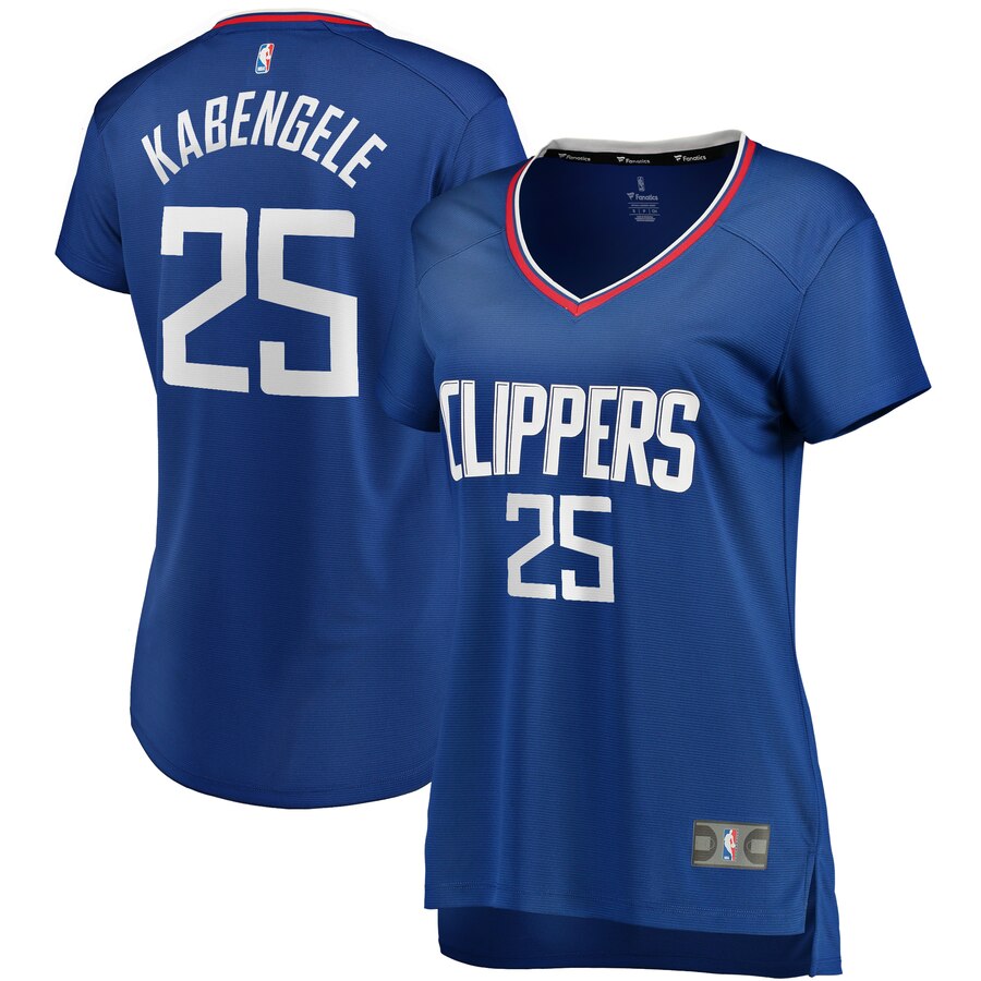 Mfiondu Kabengele La Clippers Fanatics Branded Women's Fast Break Replica Basketball Jersey Royal - Icon Edition