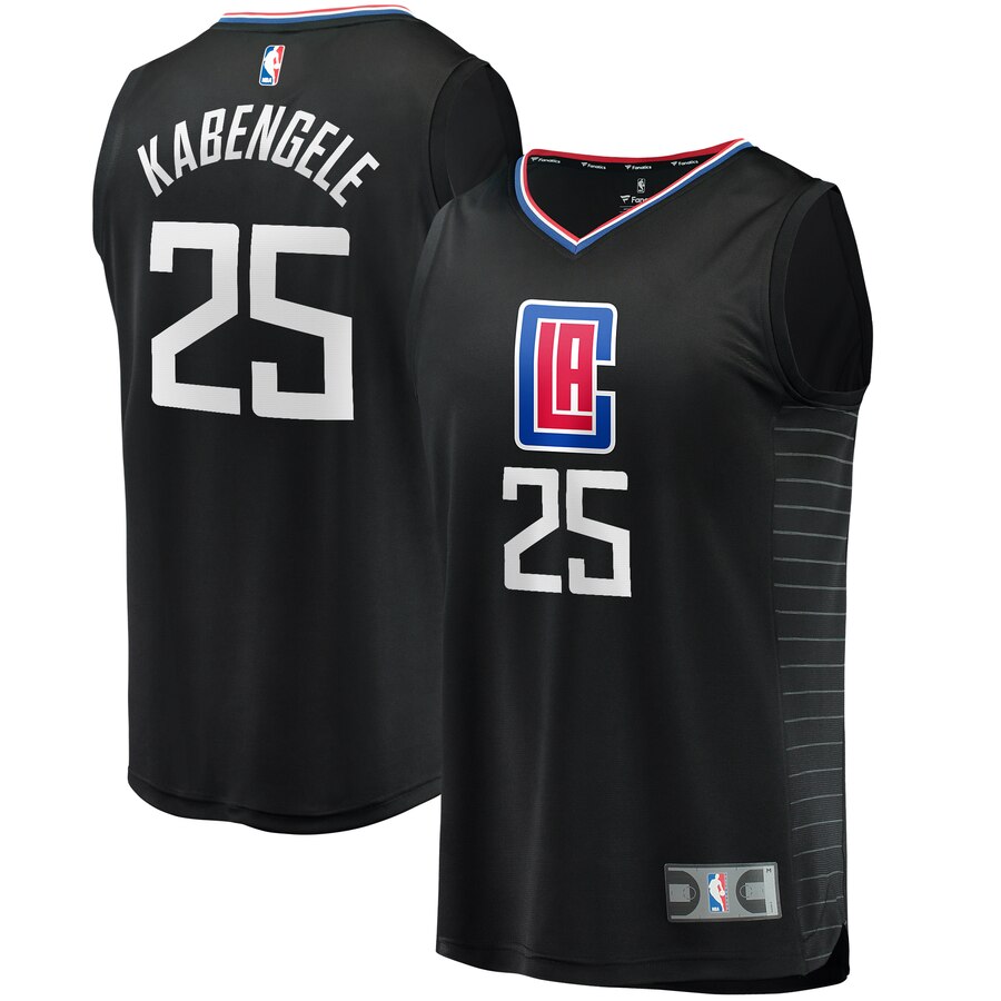 Mfiondu Kabengele La Clippers Fanatics Branded Youth Fast Break Replica Basketball Jersey Black - Statement Edition