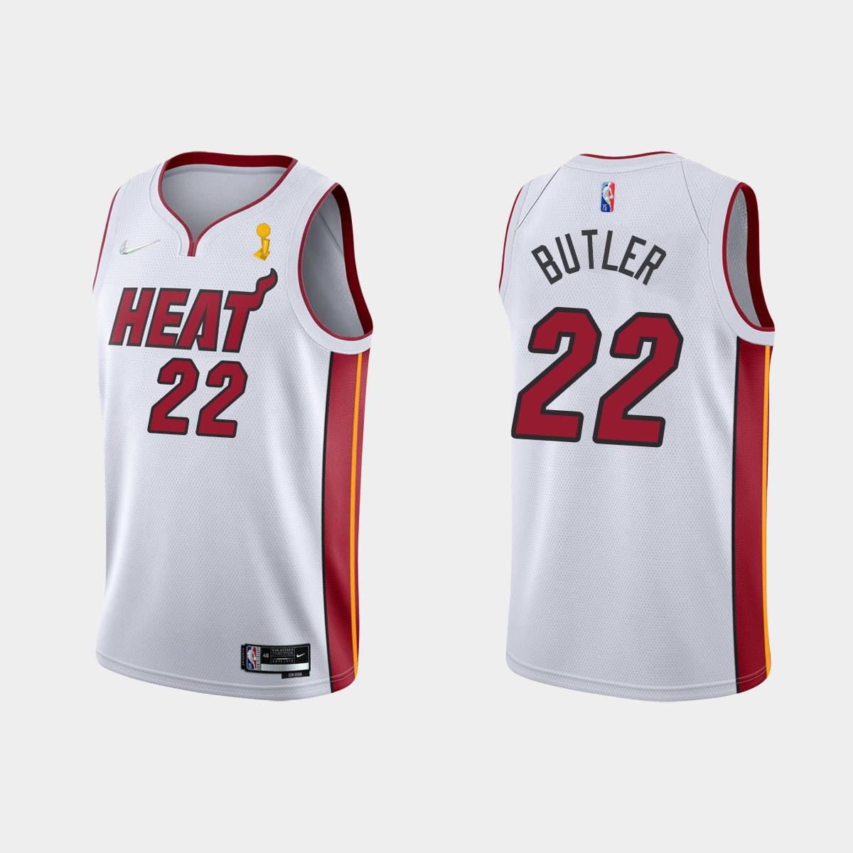 Miami Heat 22 Jimmy Butler Champions Cup 2023 Patch White Basketball Jersey - JS360 