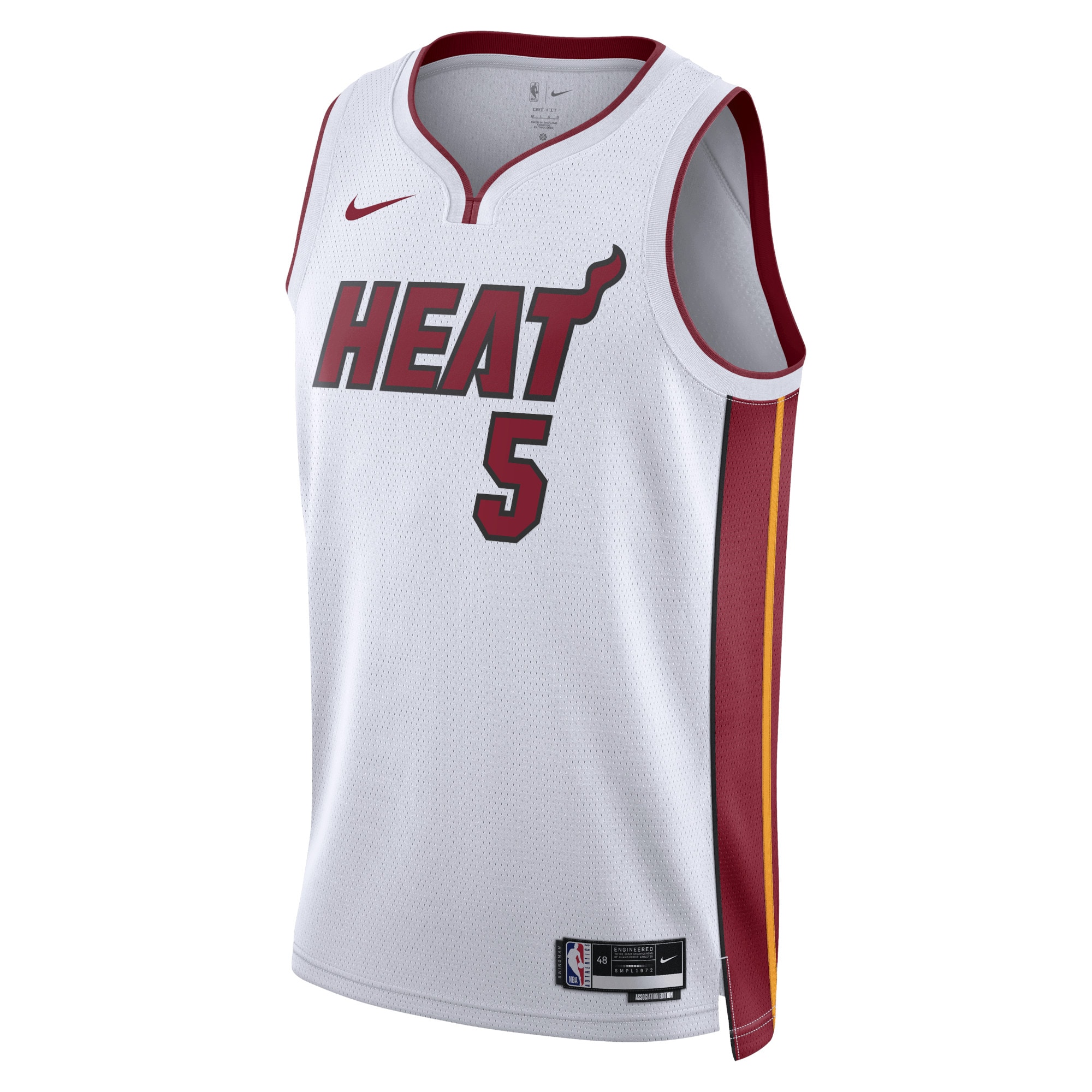 Miami Heat Association Edition Swingman Basketball Jersey - White - Nikola Jović - Unisex - JS347 