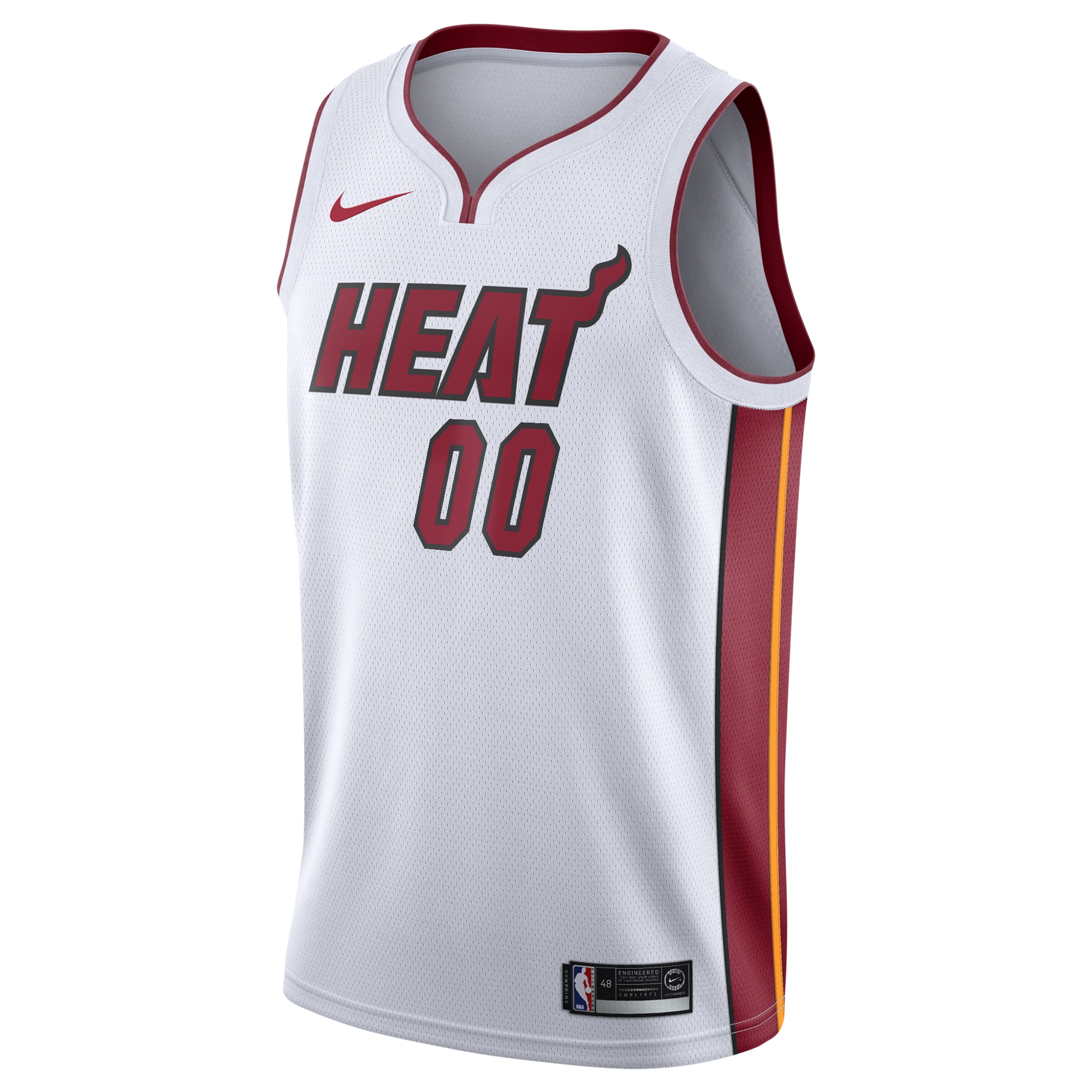 Alternative view of Miami Heat Association Swingman Basketball Jersey - Custom - Youth - JS645 