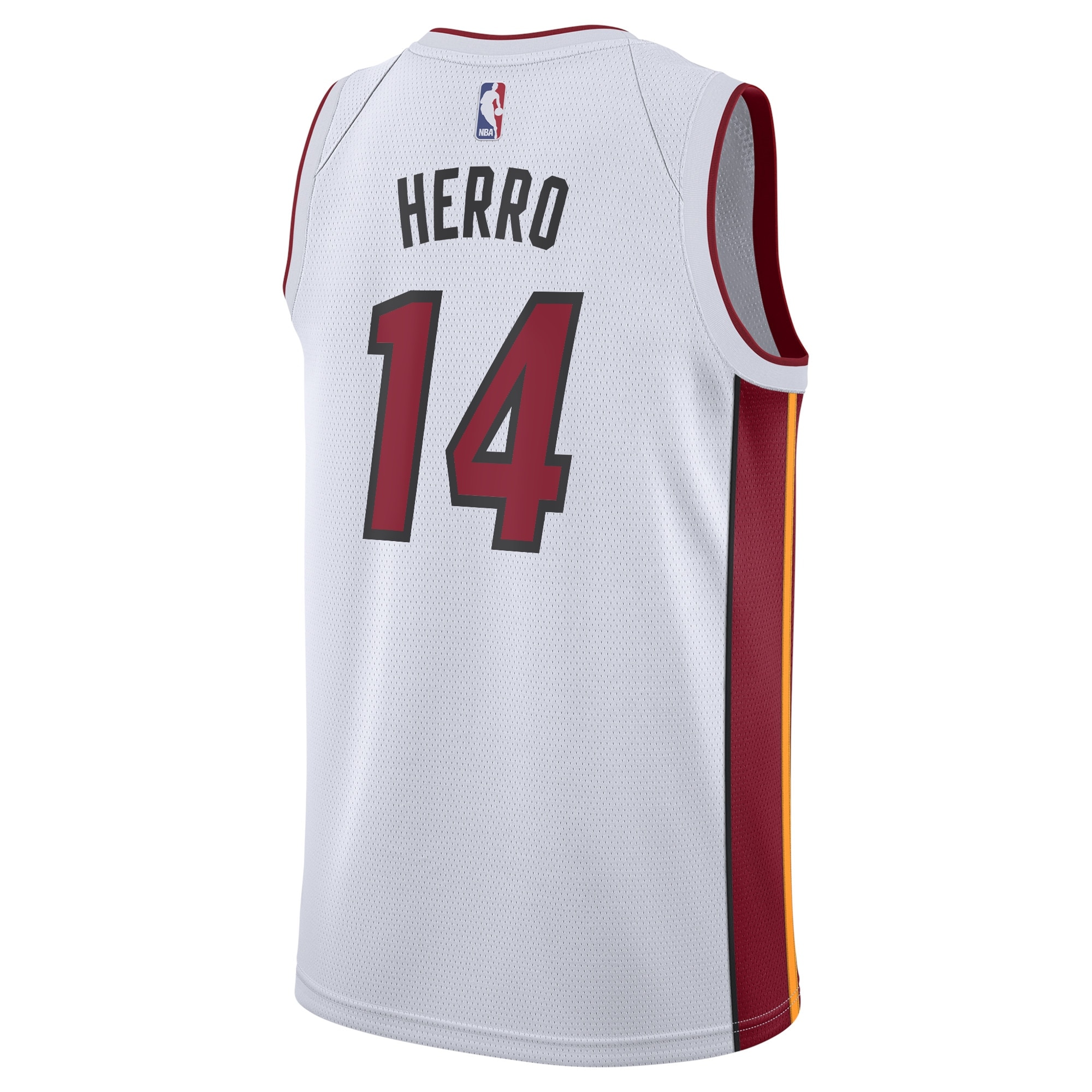 Alternative view of Miami Heat Association Swingman Basketball Jersey - Tyler Herro - Youth - JS482 