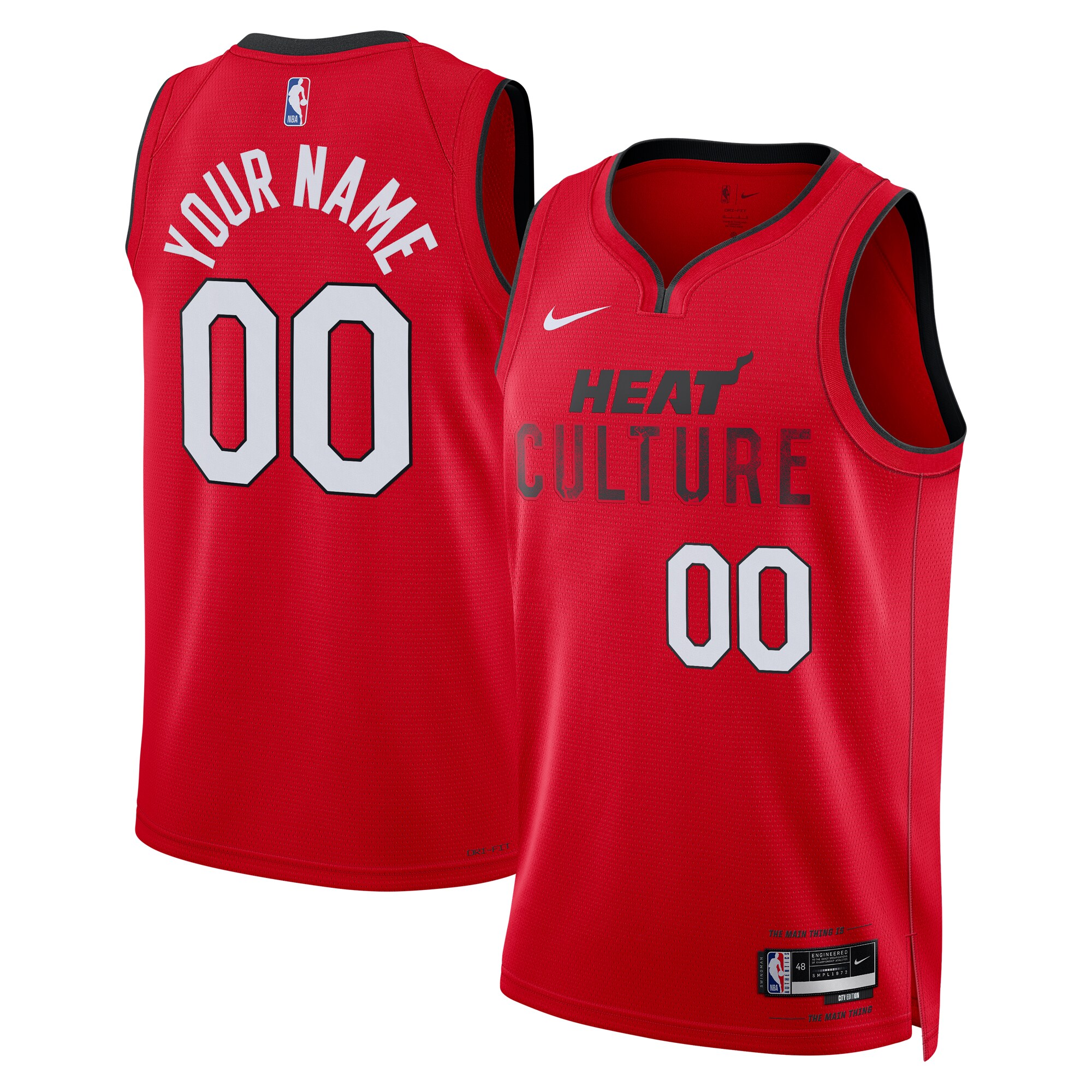 Miami Heat City Edition Swingman Basketball Jersey 2024 - Custom - Unisex - JS983 