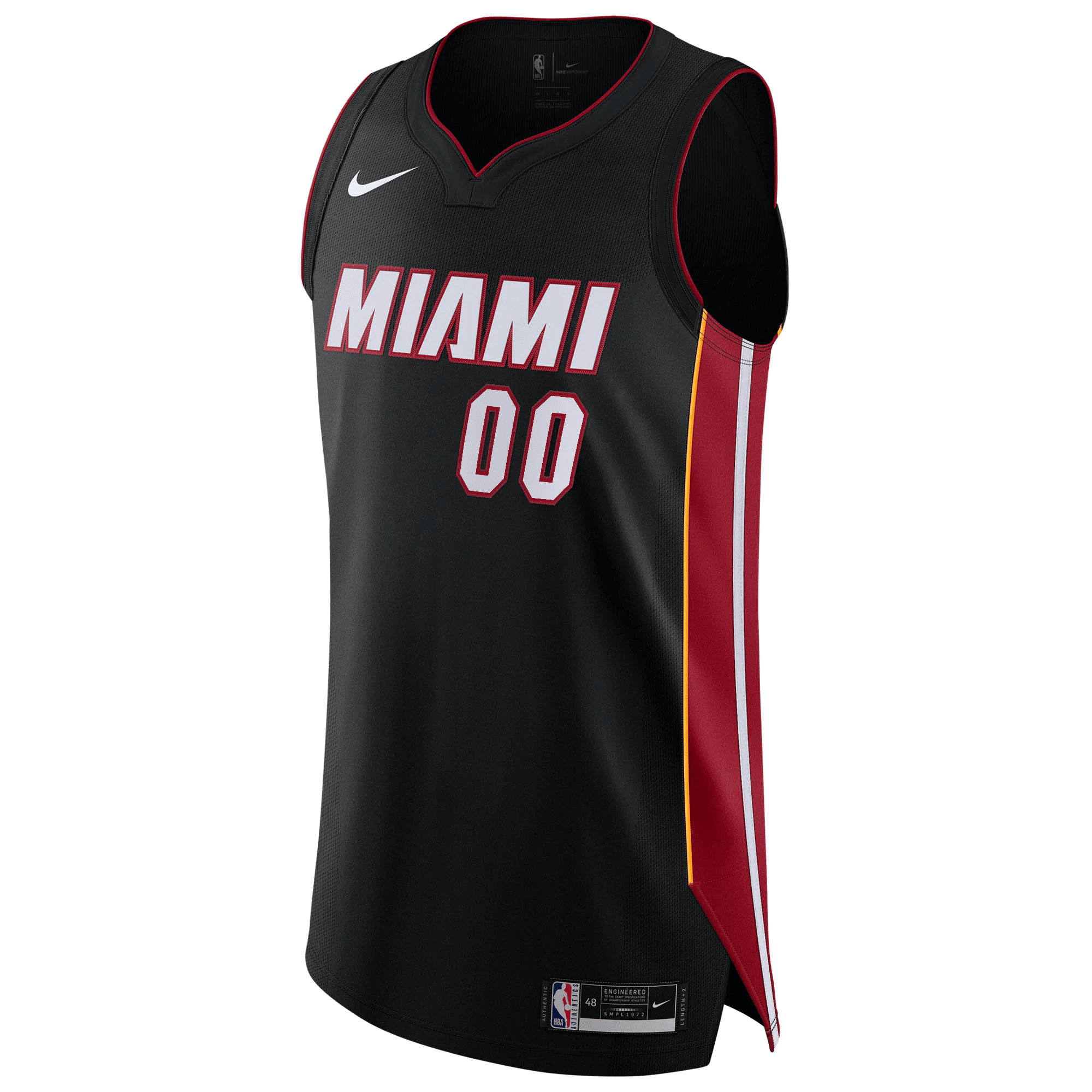 Alternative view of Miami Heat Custom Basketball Jersey Black - Icon Edition Basketball Jersey - JS443 