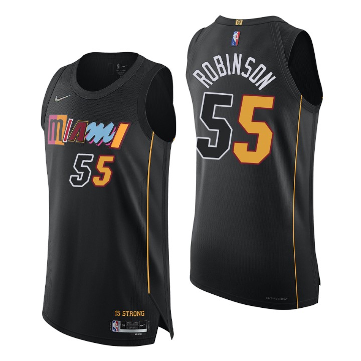 Miami Heat Duncan Robinson 2021-22 75th Anniversary Authentic Basketball Jersey City