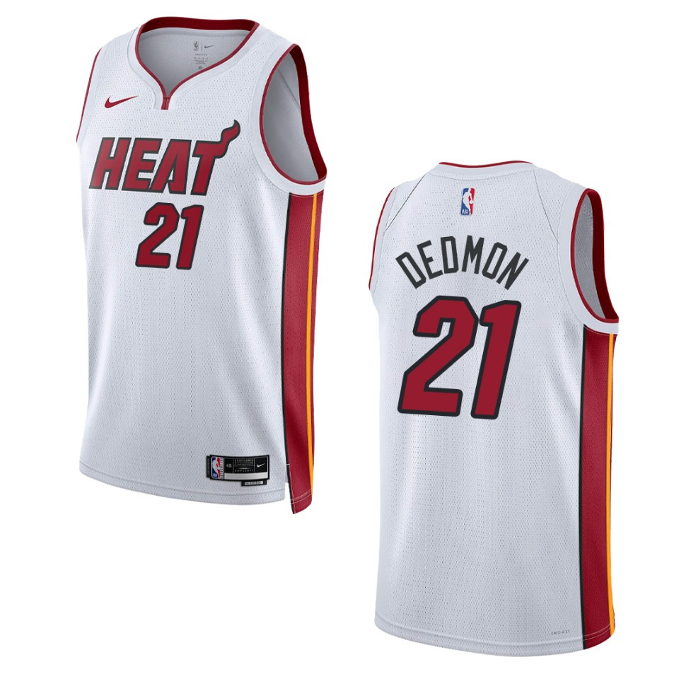 Miami Heat Dwayne Dedmon 2022-23 Association Edition White Swingman Basketball Jersey