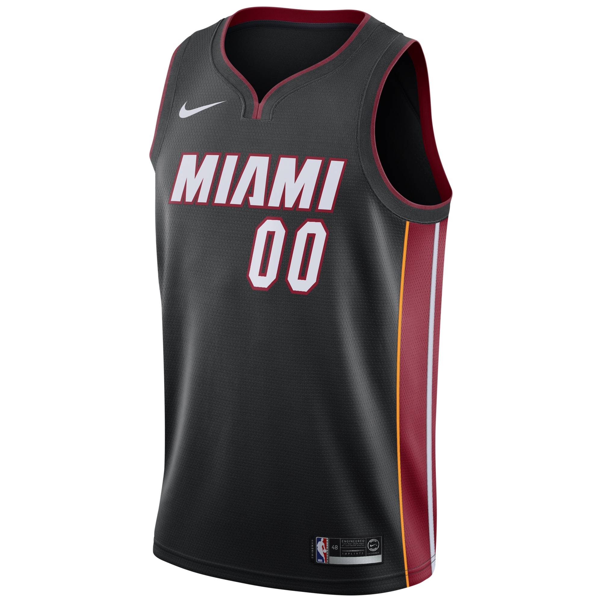 Alternative view of Miami Heat Icon Swingman Basketball Jersey - Custom - Youth - JS945 