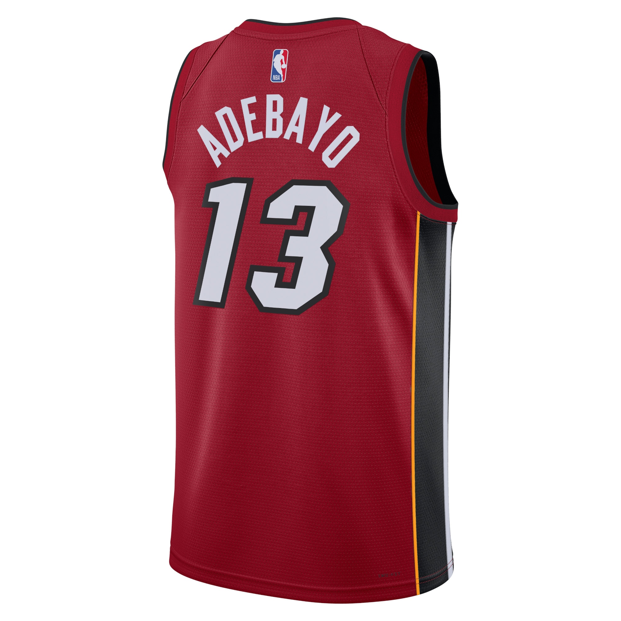 Alternative view of Miami Heat Jordan Statement Edition Swingman Basketball Jersey - Red - Bam Adebayo - Unisex - JS565 