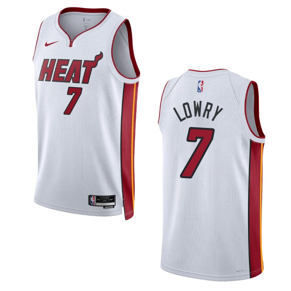 Miami Heat Kyle Lowry 2022-23 Association Edition White Swingman Basketball Jersey