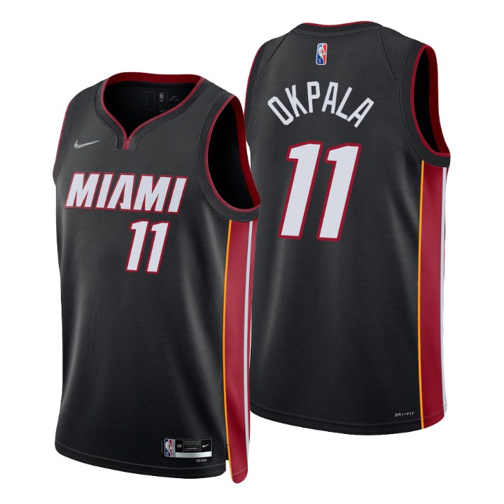 Miami Heat Kz Okpala 75th Anniversary Diamond Basketball Jersey Icon