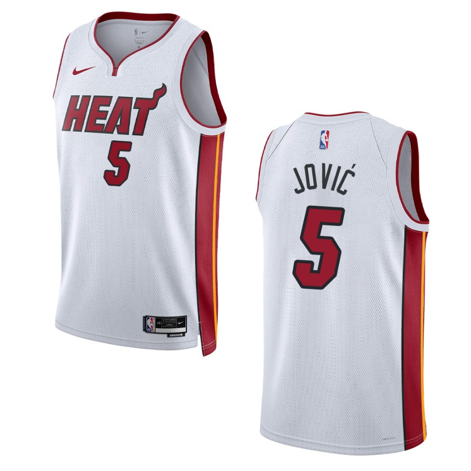 Miami Heat Nikola Jovic 2022-23 Association Edition White Swingman Jersey