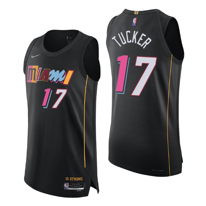 Miami Heat P.j. Tucker 2021-22 75th Anniversary Authentic Basketball Jersey City