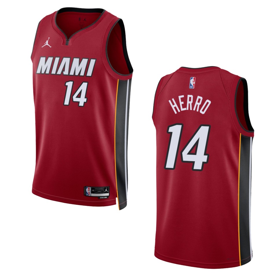 Miami Heat Tyler Herro 2022-23 Statement Edition Red Swingman Basketball Jersey