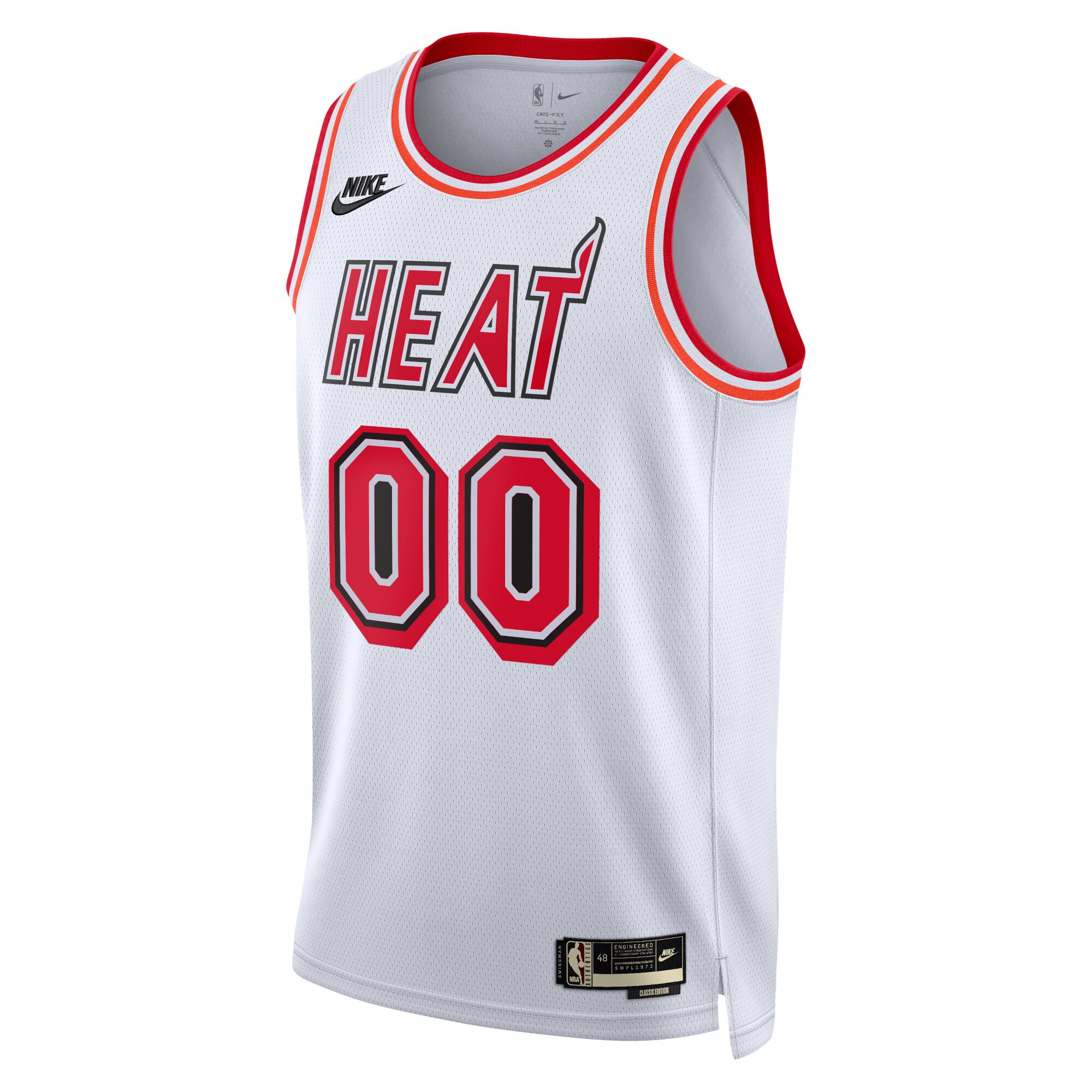 Alternative view of Miami Heat Unisex 2022/23 Custom Swingman Basketball Jersey - Classic Edition - White