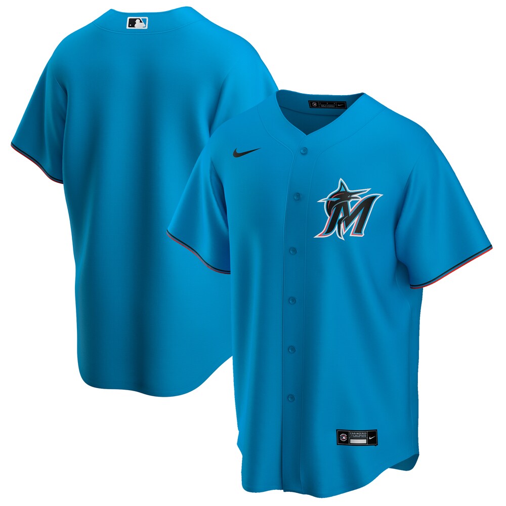 Miami Marlins Alternate 2020 Official Team Baseball Jersey - Blue