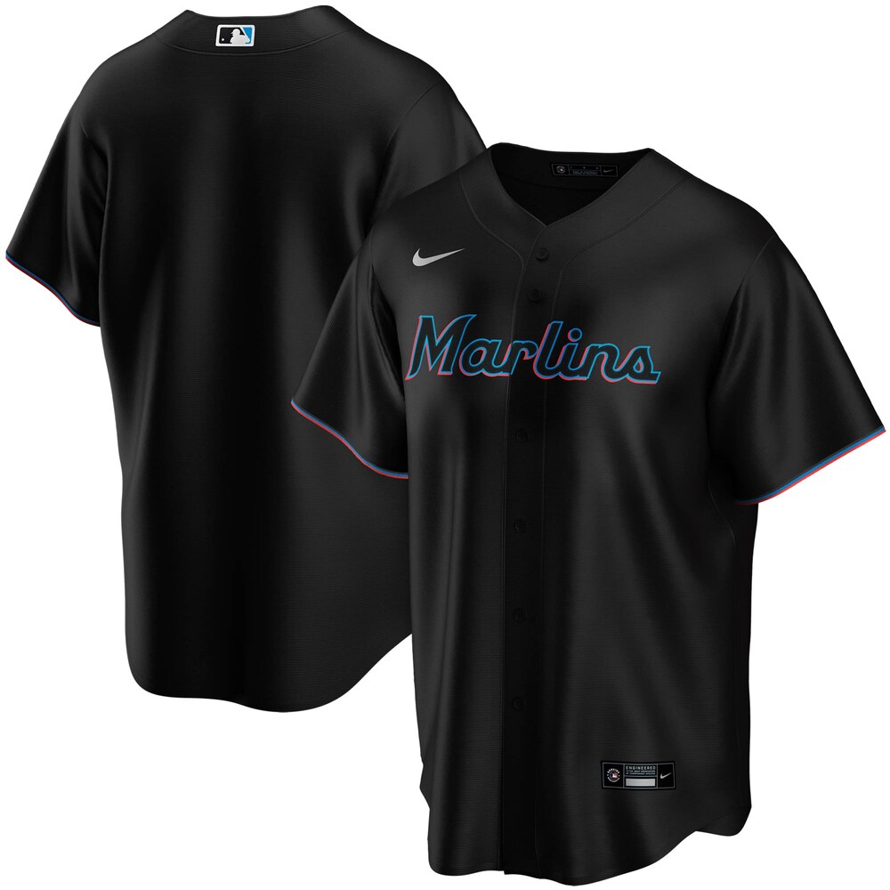 Miami Marlins Alternate 2020 Team Baseball Jersey - Black