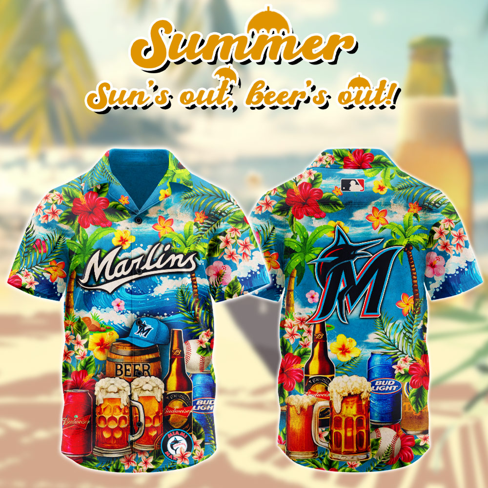 Miami Marlins Mlb Hawaiian Shirt Special Edition 2025miami Marlins Mlb Hawaiian Shirt Special Edition 2025 Custom Baseball Jersey