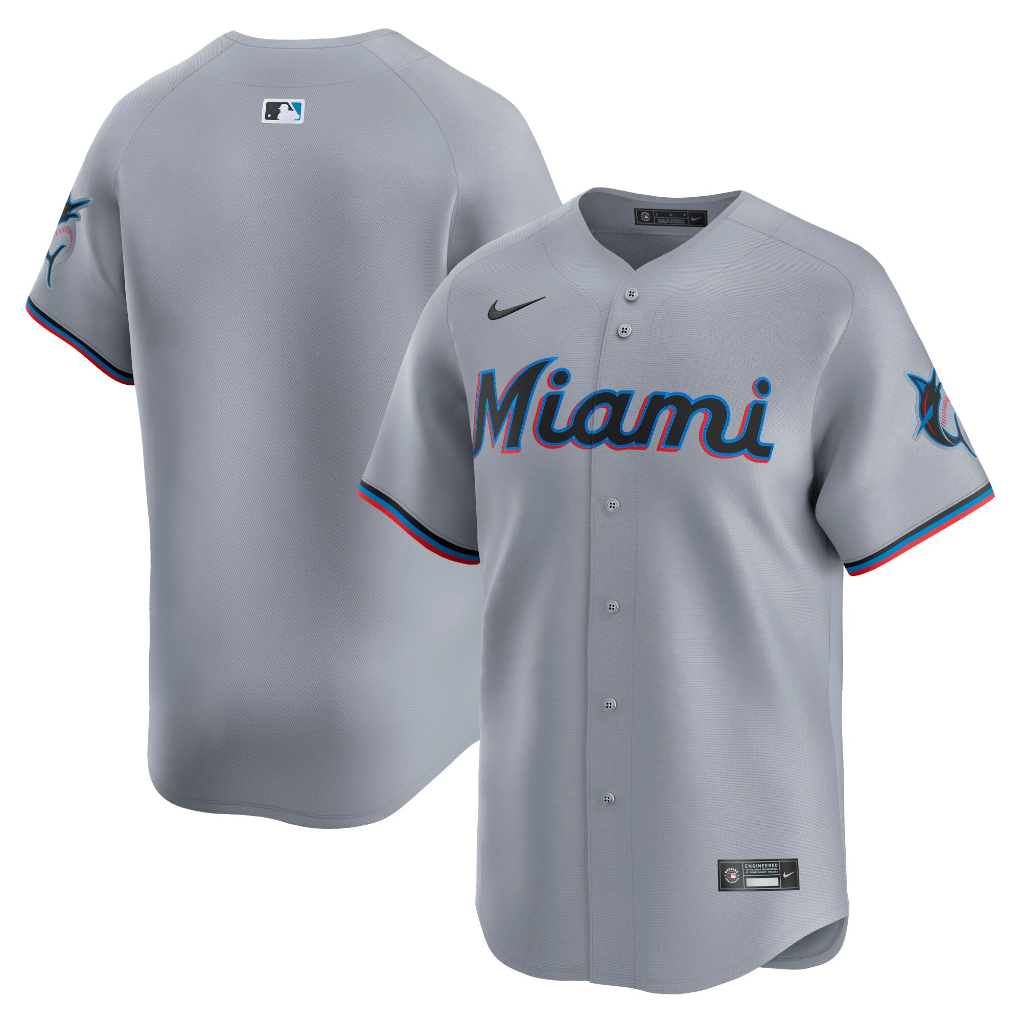 Miami Marlins Road Limited JerseyÃƒâ€šÃ‚Â ÃƒÂ¢Ã¢â€šÂ¬Ã¢â‚¬Å“ Gray