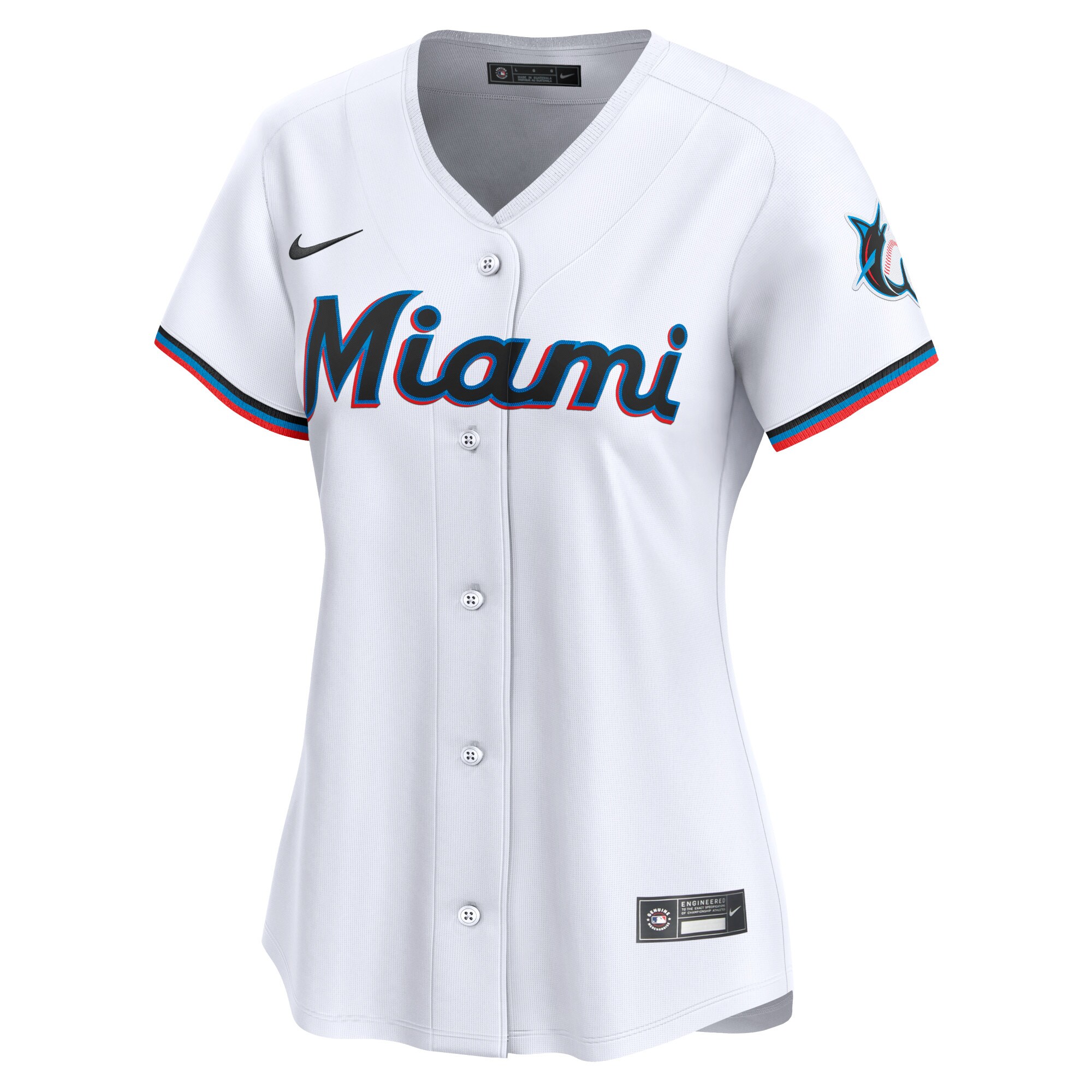 Alternative view of Miami Marlins Women's 2024 Jackie Robinson Day Home Limited Baseball JerseyÃƒâ€šÃ‚Â ÃƒÂ¢Ã¢â€šÂ¬Ã¢â‚¬Å“ White