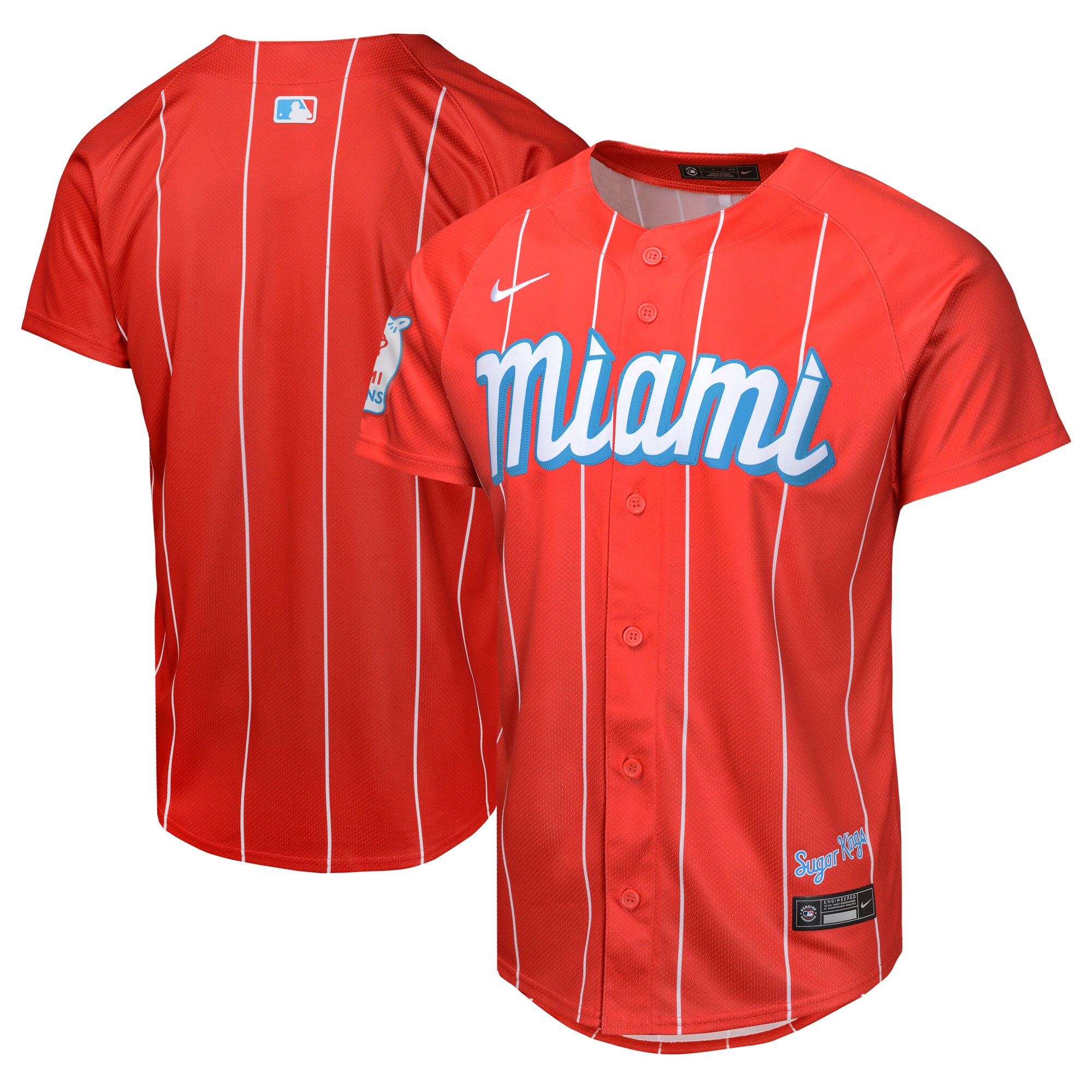 Miami Marlins Youth City Connect Limited Baseball Jersey - Red