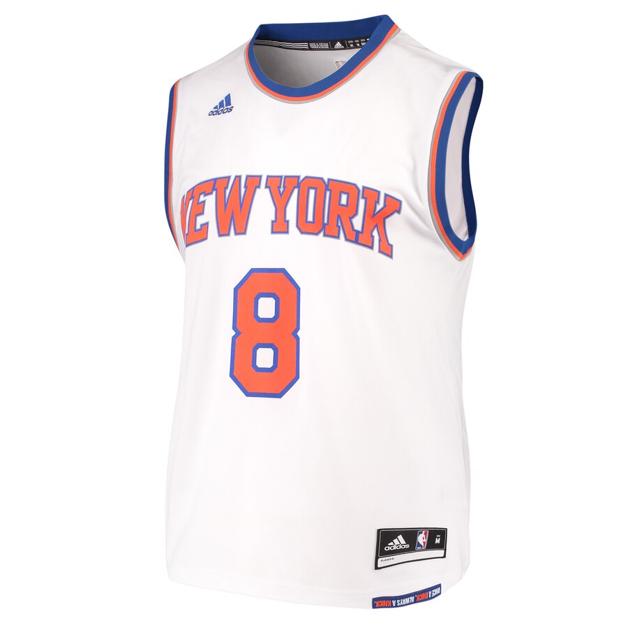 Alternative view of Michael Beasley New York Knicks Adidas Home Replica Basketball Jersey - White