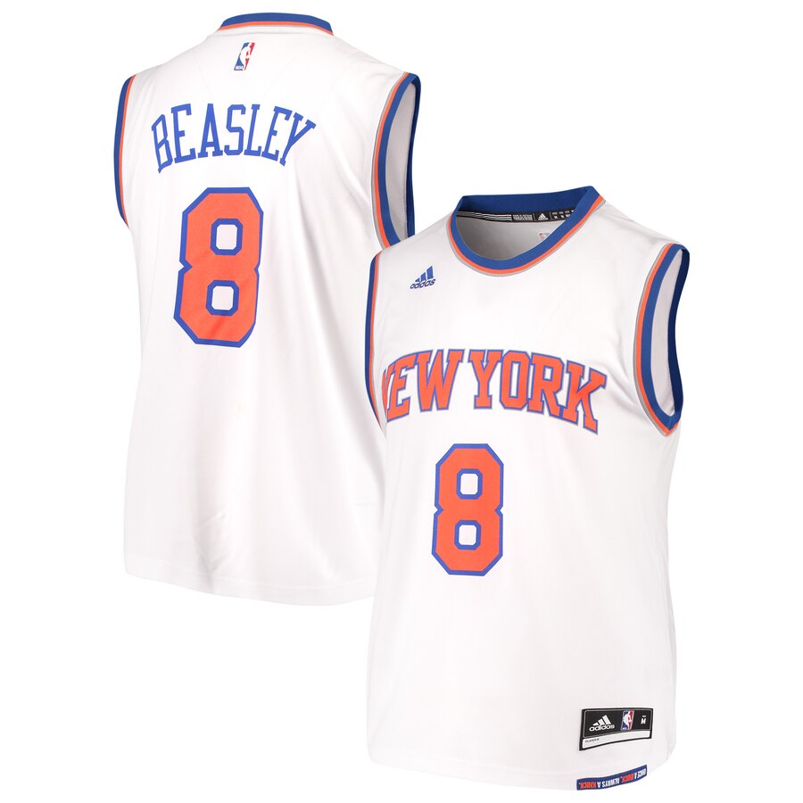 Michael Beasley New York Knicks Adidas Home Replica Basketball Jersey - White