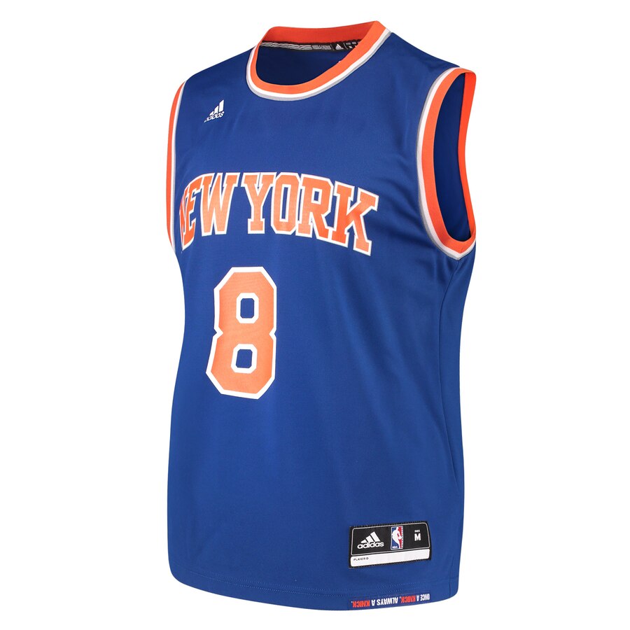 Alternative view of Michael Beasley New York Knicks Adidas Road Replica Basketball Jersey - Blue