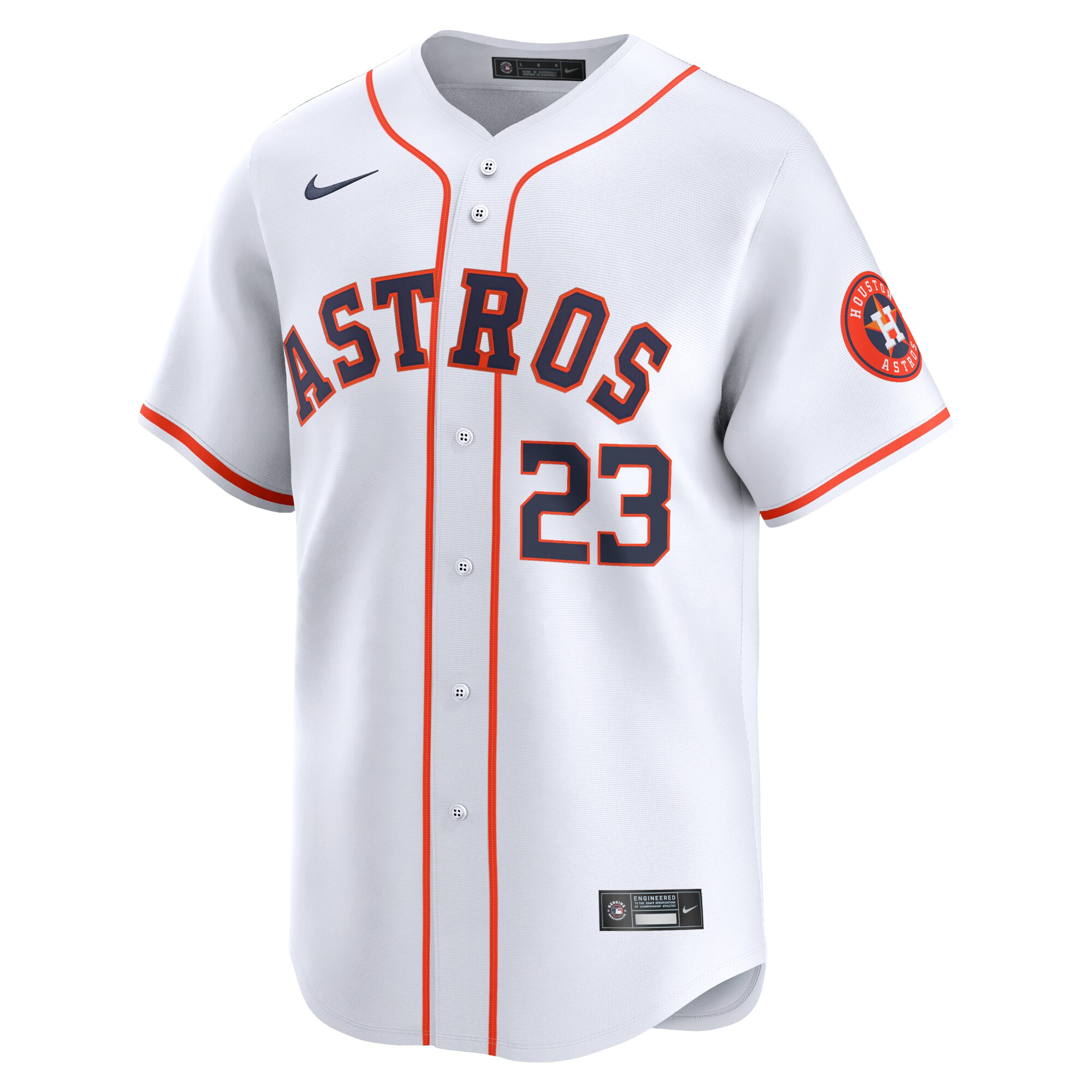 Alternative view of Michael Brantley Houston Astros Home Limited Player Baseball Jersey - White